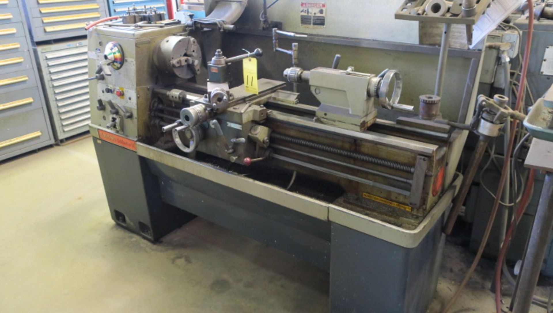 ENGINE LATHE, CLAUSING COLCHESTER 13" X 30", 2-1/4" spdl. hole, spds: 25-2000 RPM, inch/metric