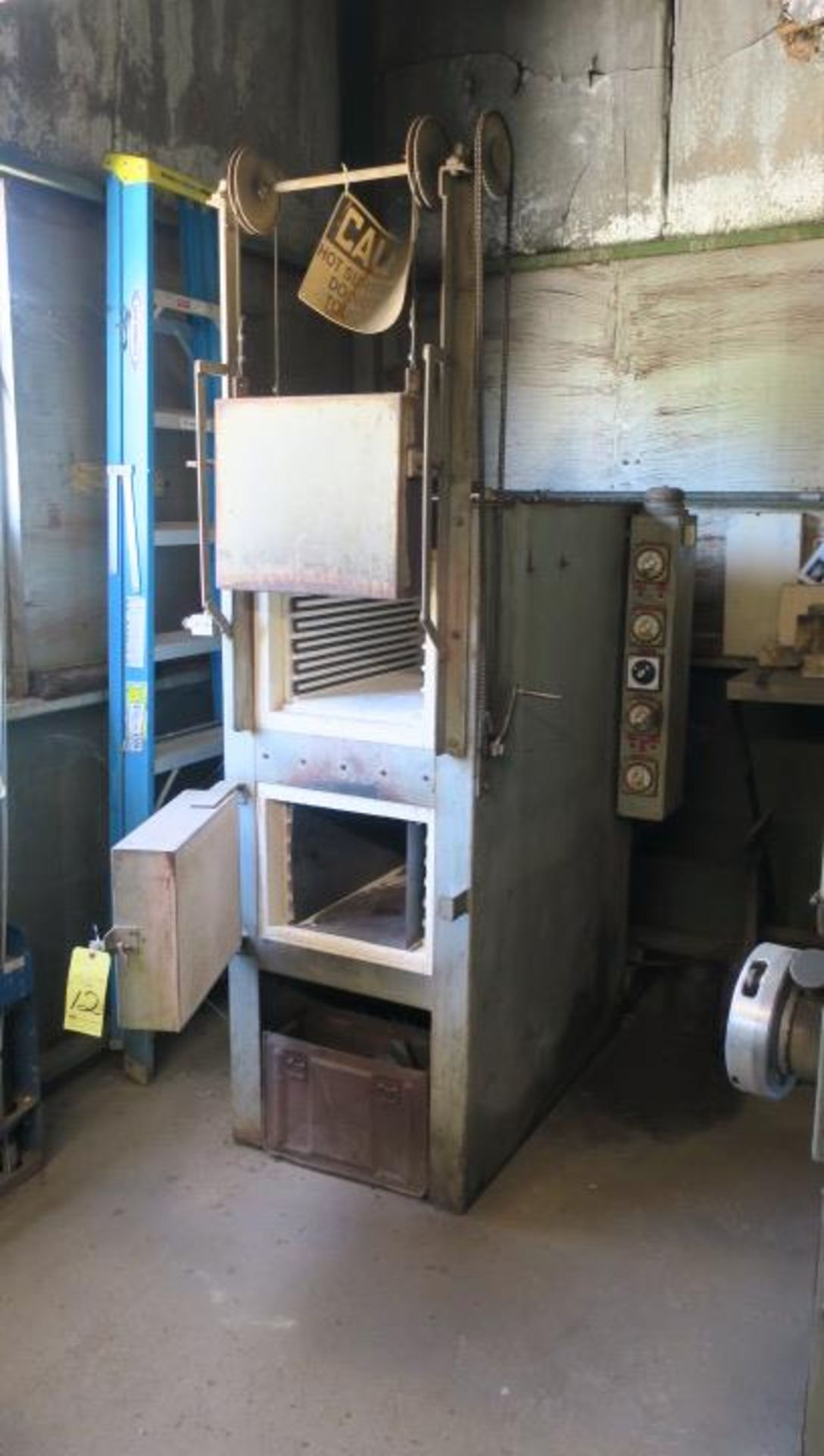 HEAT TREAT FURNACE, LUCIFER MDL. HDL8012R, interior dims: 12"W. x 12" ht. x 24" dp., 2,300 deg. ma.x