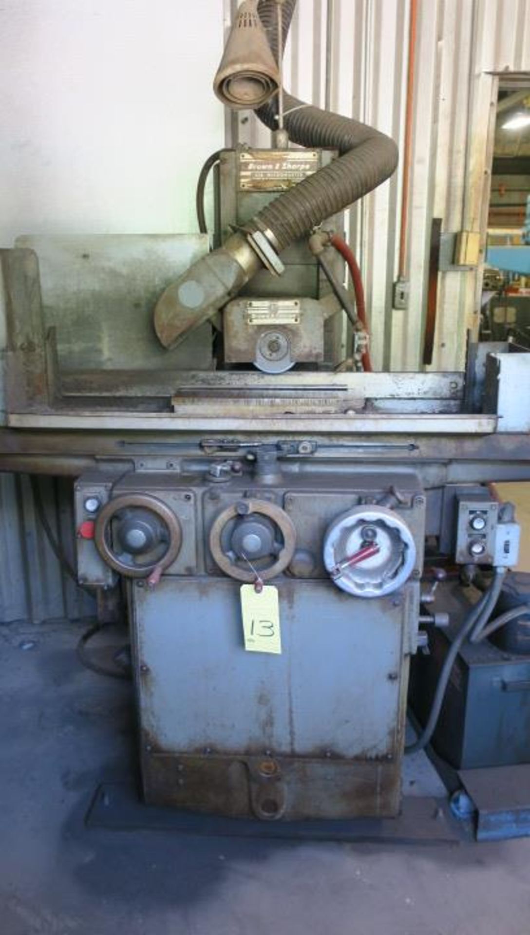 HYDRAULIC SURFACE GRINDER, BROWN & SHARPE 6" X 18" MICROMASTER, fine downfeed handle, hyd. long. & - Image 2 of 8