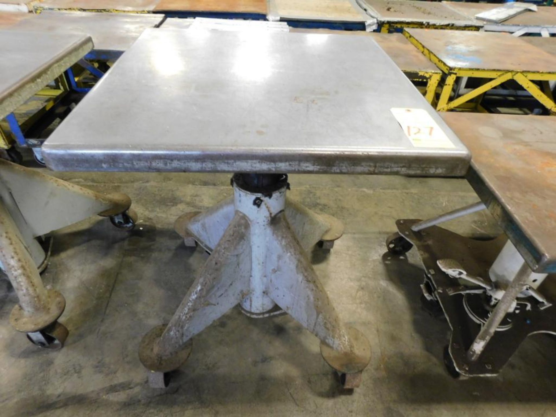 HYDRAULIC ROLLING DIE LIFT TABLE, 30" x 30"