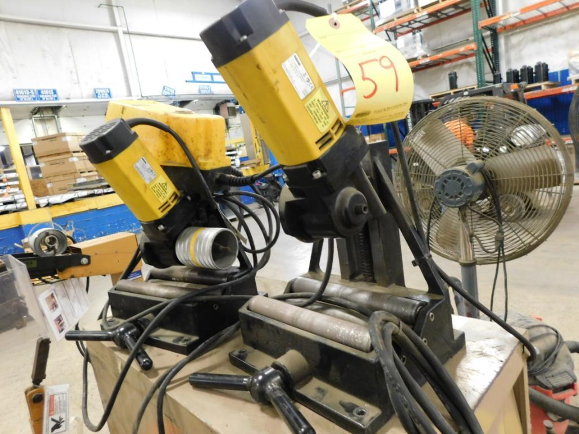 LOT OF ELECTRIC TUBING CUTTERS (2), REMS