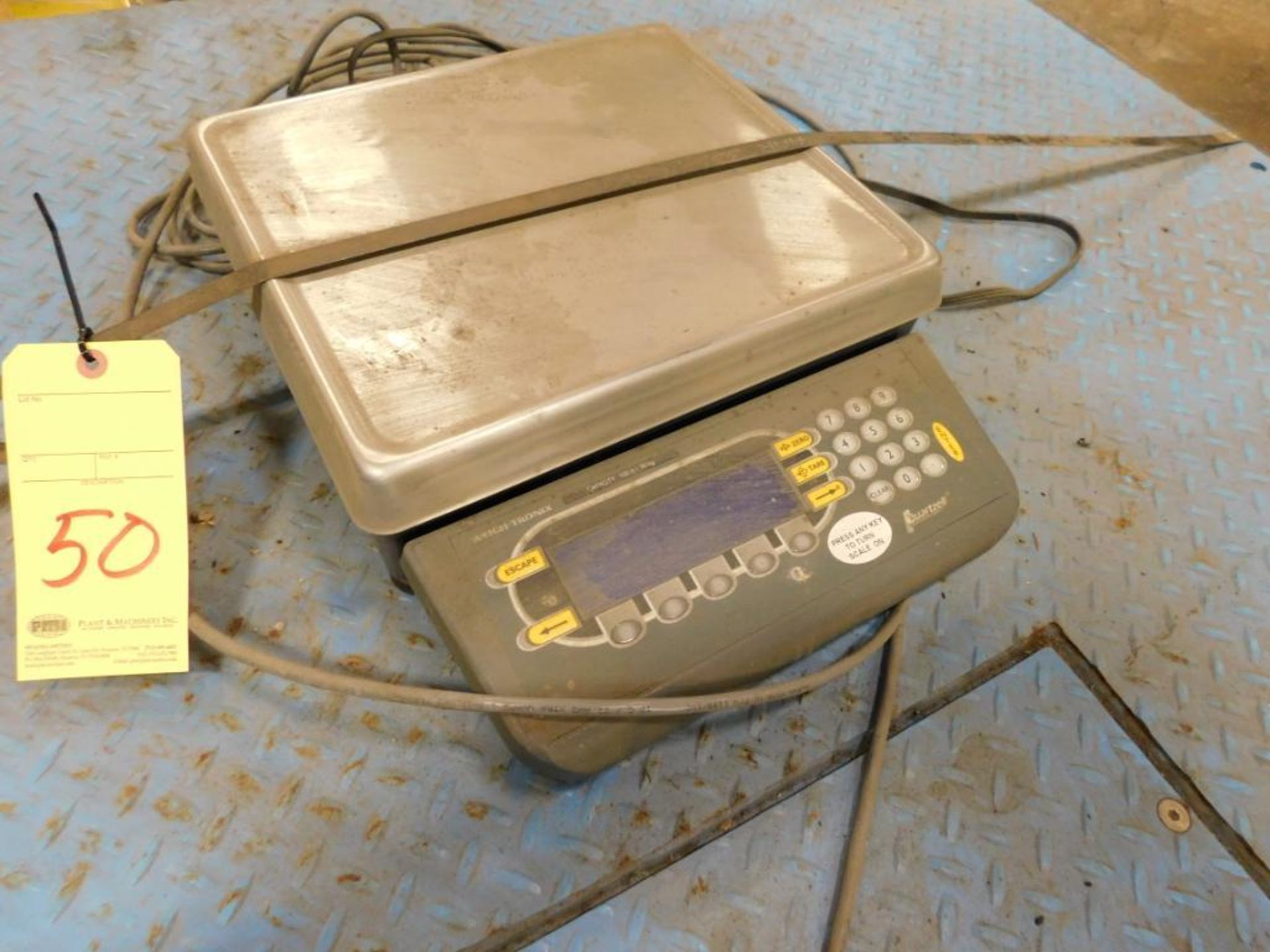 FLOOR SCALE, WEIGHTRONIX, 500 lb. cap., 60" x 48", w/D.R.O. - Image 2 of 2