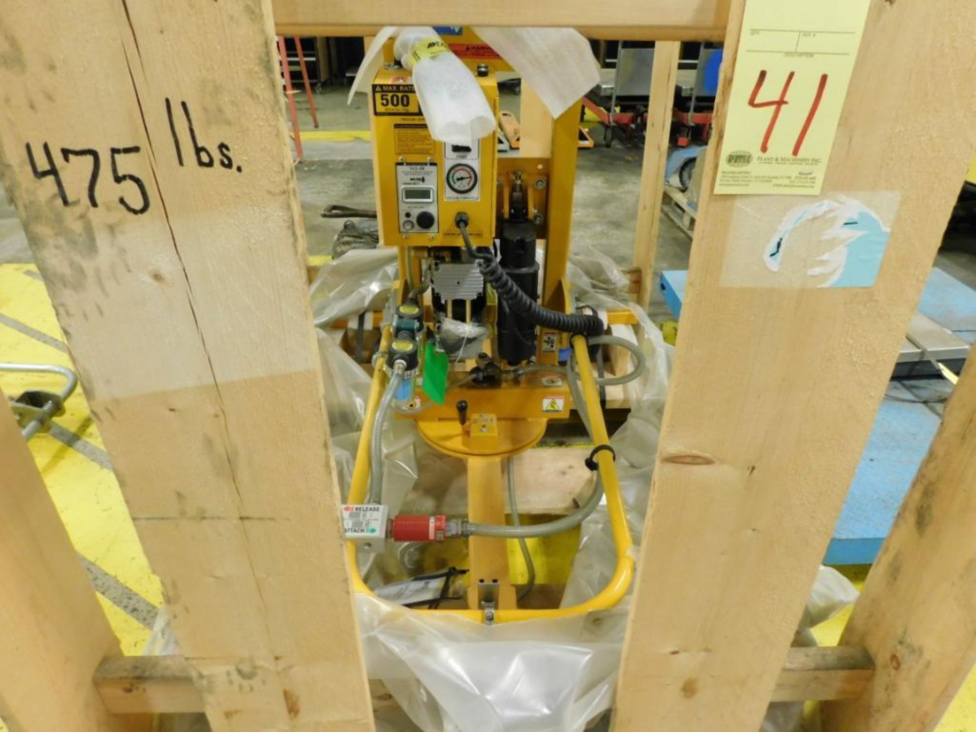 VACUUM LIFTER, ANVER MDL. ET50M4-61-2/44MR, 500 LB. CAP., new in crate, tilt & pendant control, - Image 2 of 4