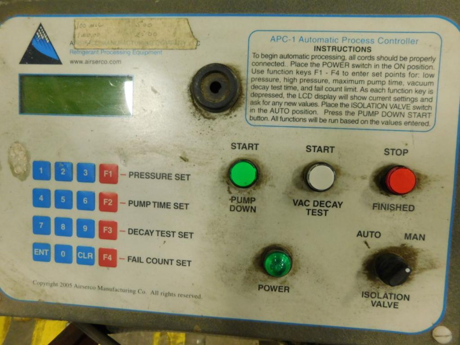 REFRIGERANT EVACUATION SYSTEM, AIRSERCO MANUFACTURING - Image 2 of 2