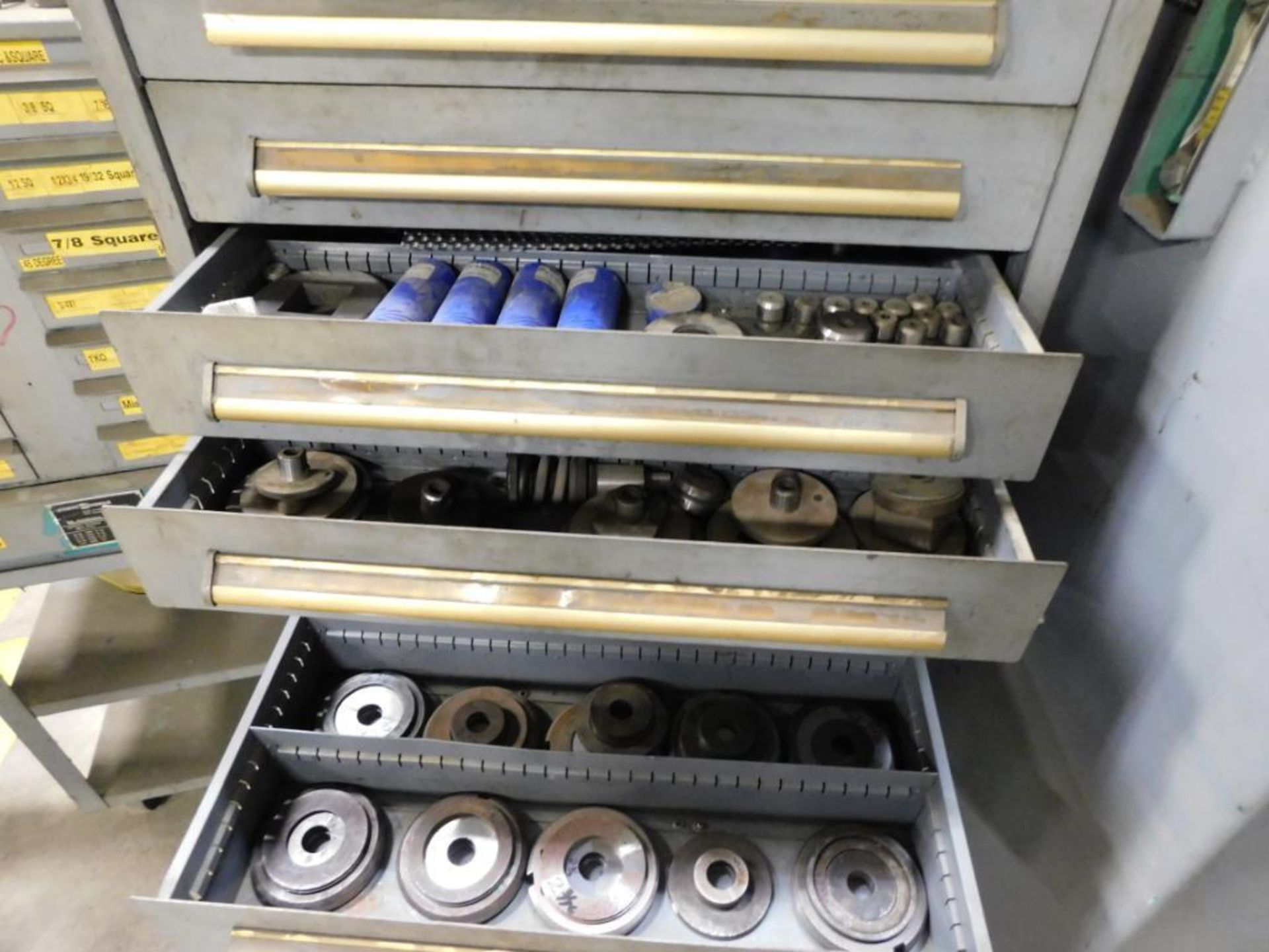 LOT CONSISTING OF: Equipto 10-drawer tooling cabinet, Strippit tooling cabinet, w/large qty. punches - Image 2 of 3