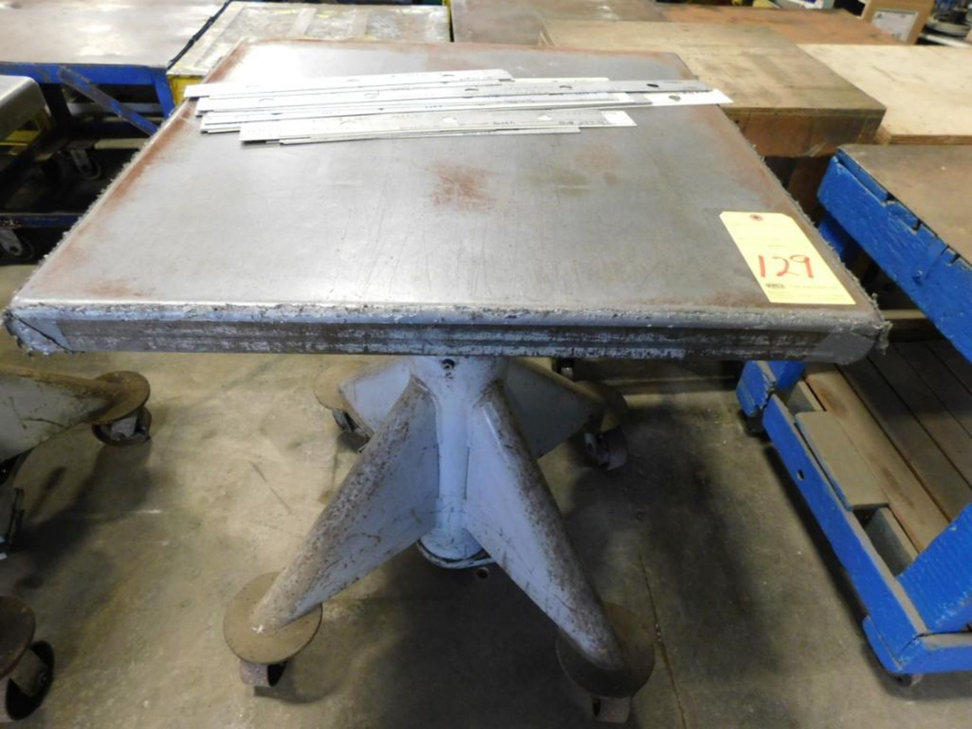 HYDRAULIC ROLLING DIE LIFT TABLE, 30" x 30"