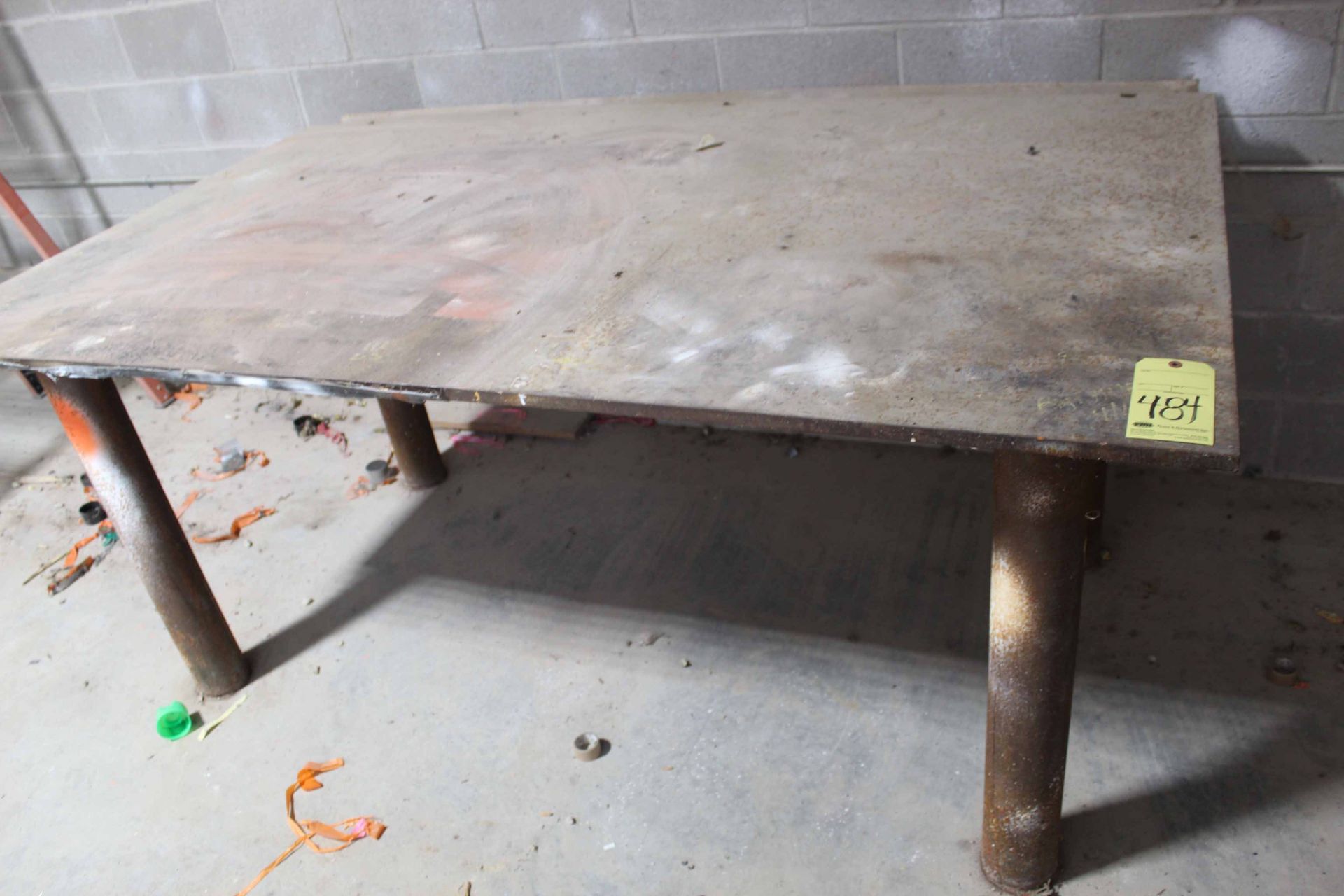 TOP WELDING TABLE, 6' x 5' x 1/2 thk., H.D.