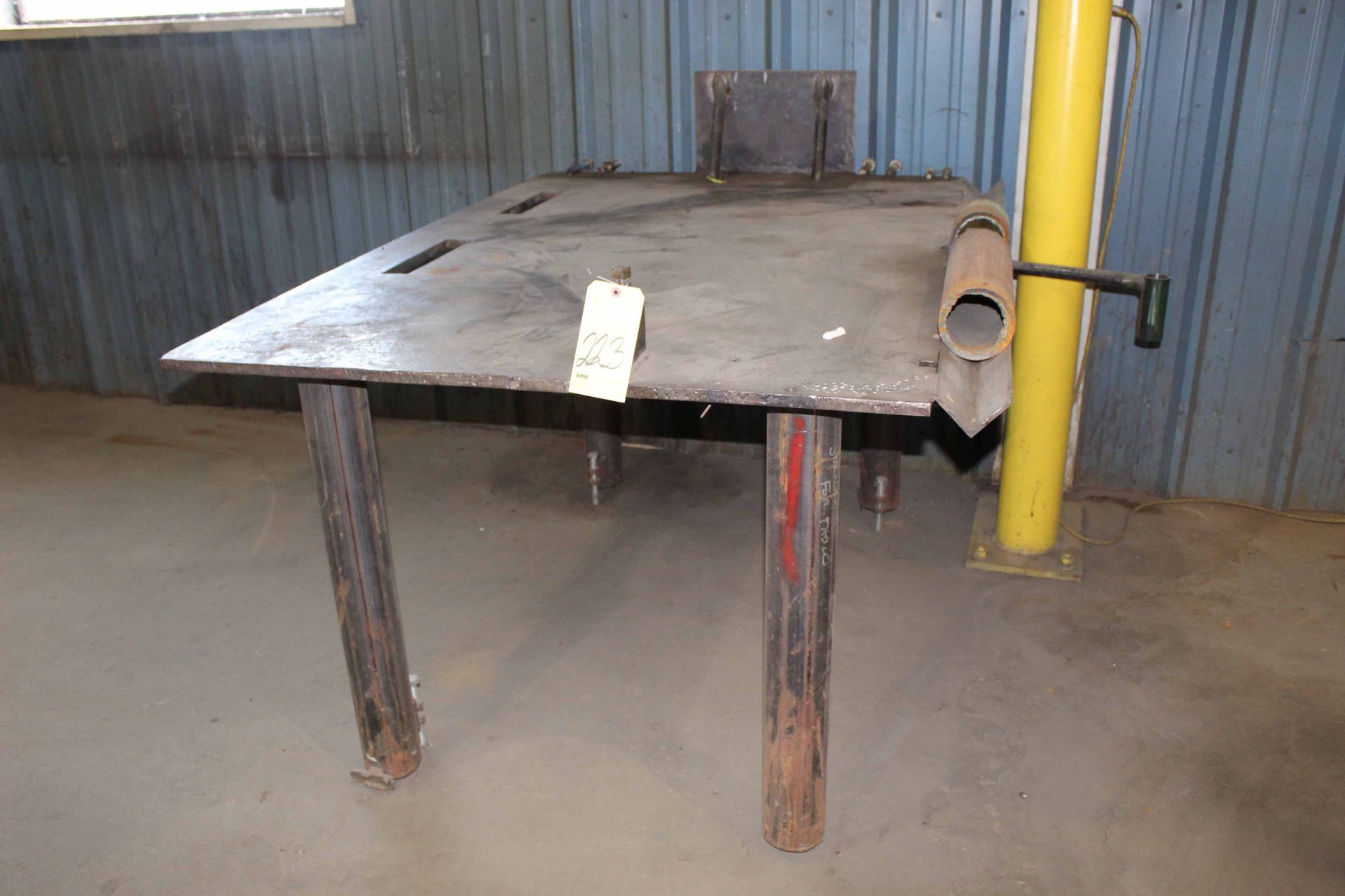 WELDING TABLE, H.D., 6' x 4' x 1/2" thk. top