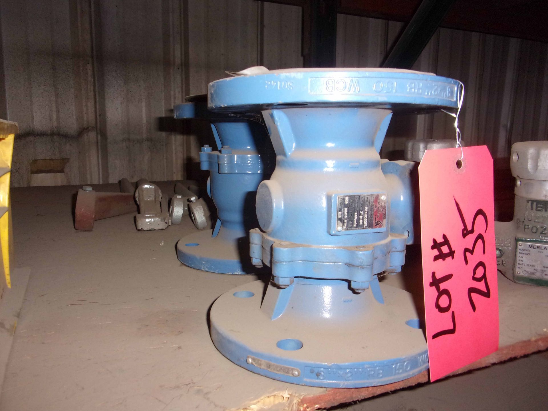 LOT CONSISTING OF: (AAPPROX. 2) VALVE BALL FLOATING,REGULAR PORT,3",150#,RF,LOCKING LEVER OPERATED,