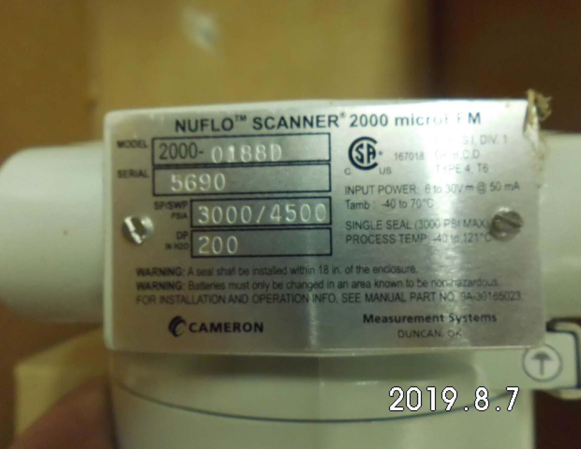 LOT CONSISTING OF: (APPROX. 5) FLOW COMPUTER,SCANNER MODEL 2000 WIRED EFM FLOW COMPUTER,3 CONDUIT - Image 6 of 6