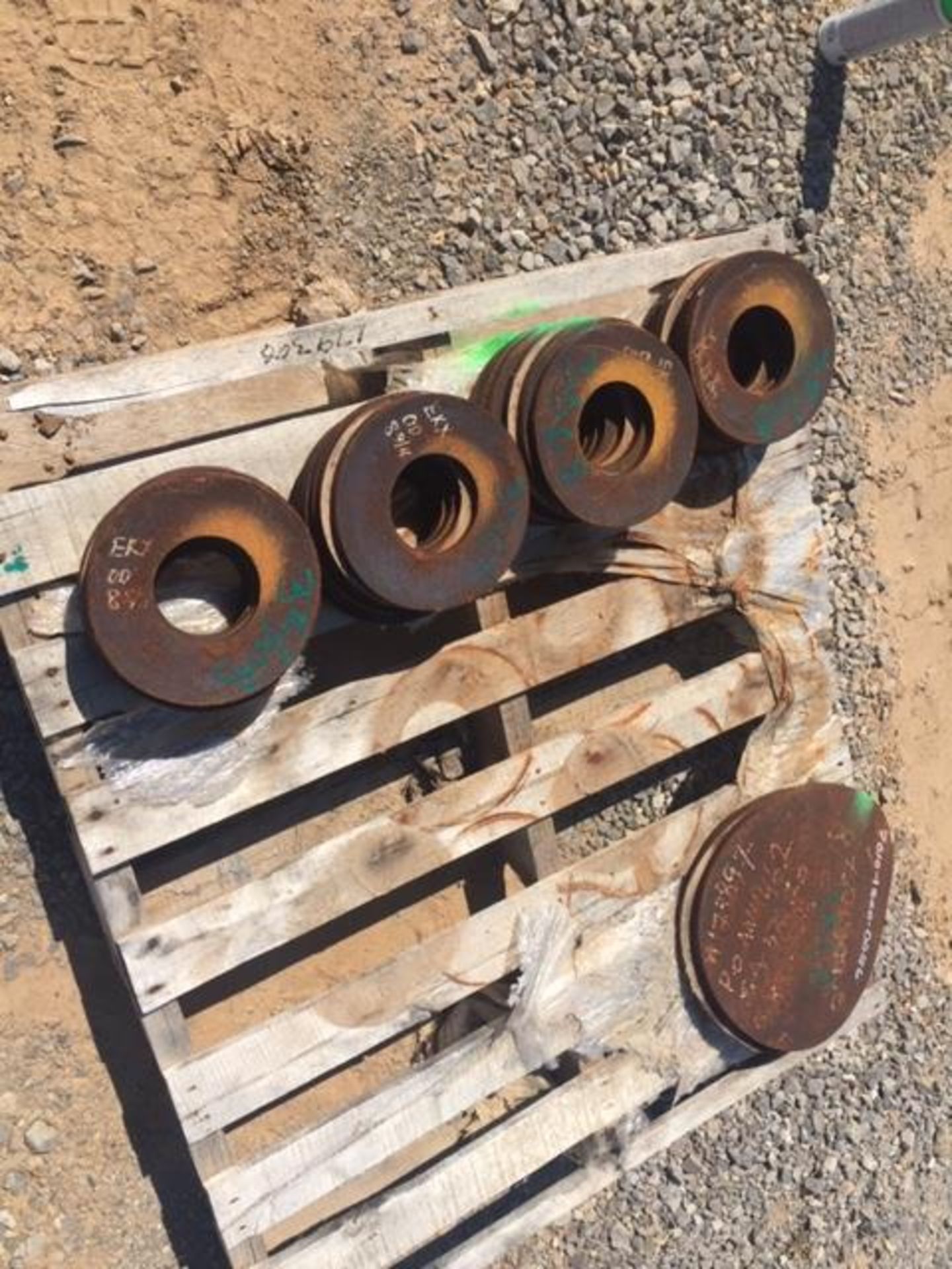 LOT CONSISTING OF: (APPROX. 27) REPAD FOR SHELL NOZZLE,5/8" THK X 3.7500" O.D. X 7.5000" I.D.,ROLL