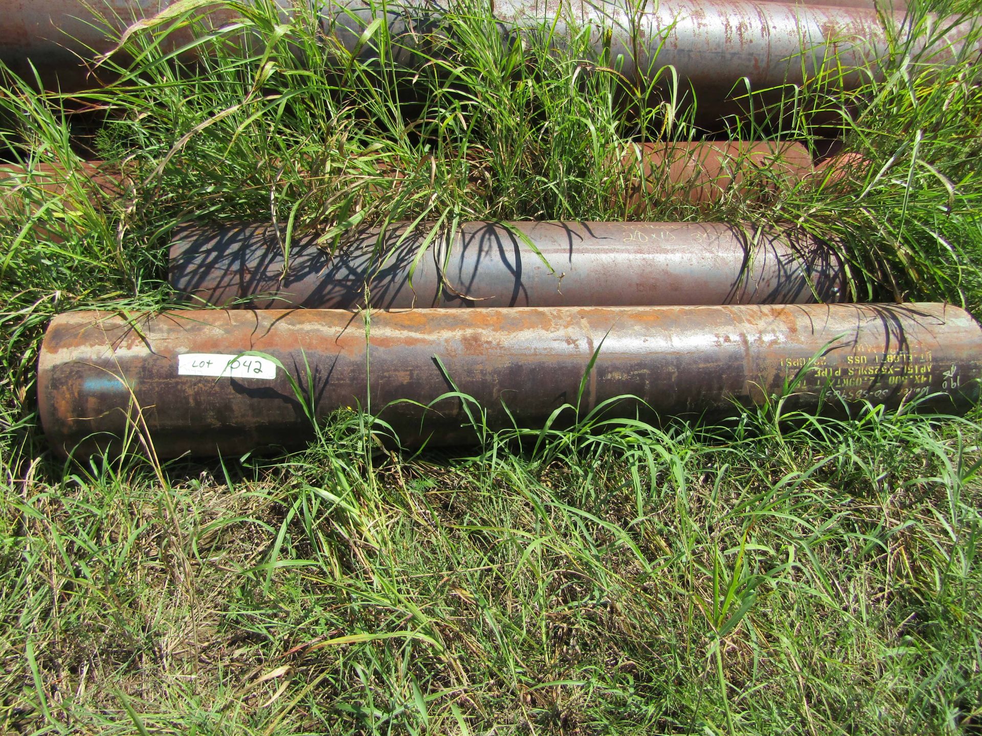 LOT CONSISTING OF: (APPROX. 38 LINEAR INCHES) PIPE,SEAMLESS,14",S30/STD,X52,API-5L (LOADING