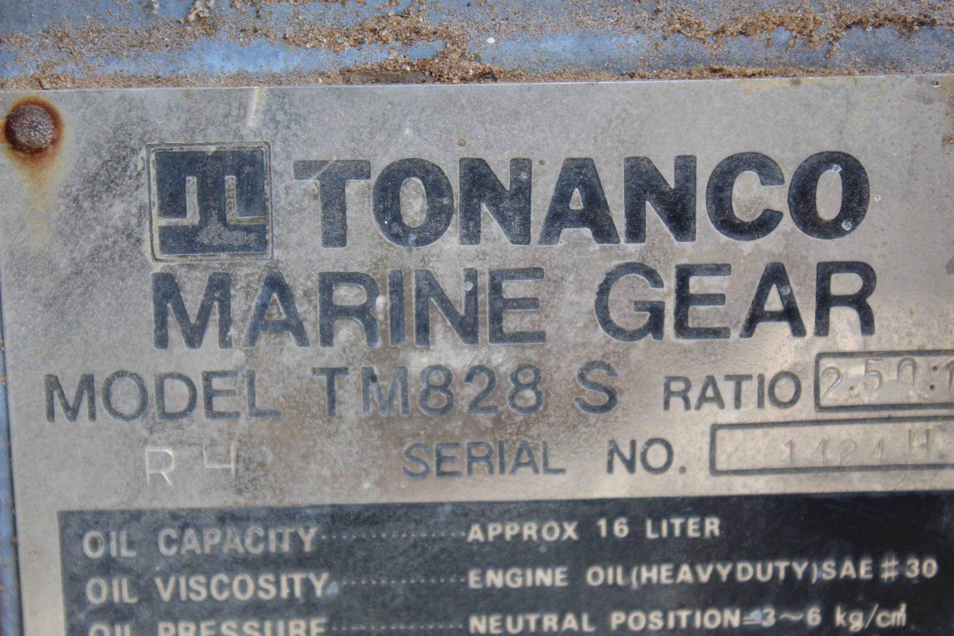 TRANSMISSION / GEAR BOX, TONANCO MARINE GEAR MDL. TM828-S, Ratio: 2.50:1, S/N 1424H - Image 5 of 6
