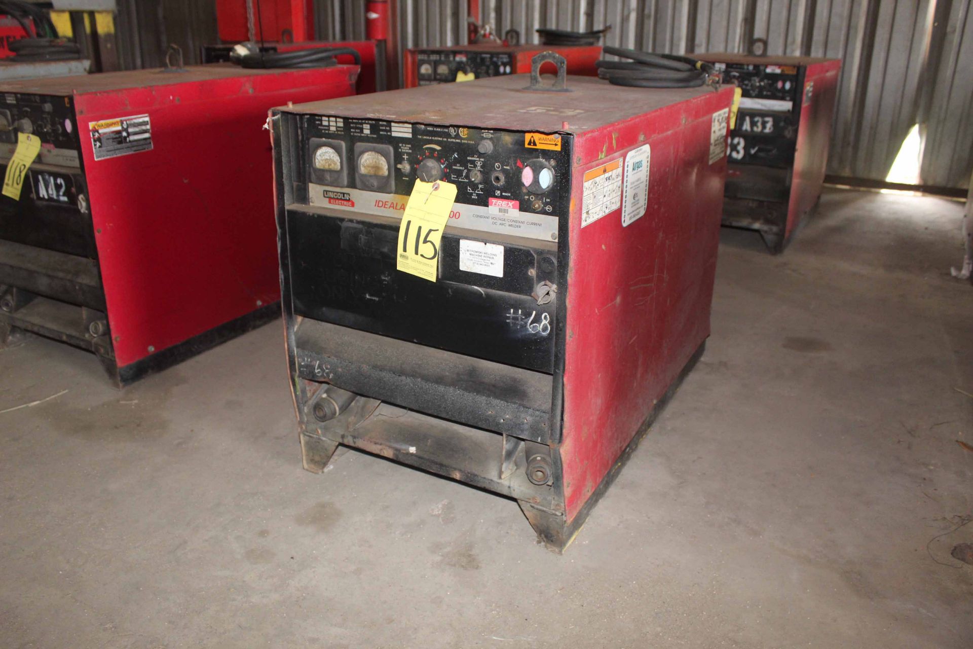 WELDING MACHINE, LINCOLN ELECTRIC MDL. IDEALARC DC600, 600 amps @ 44 v., 100% duty cycle, S/N