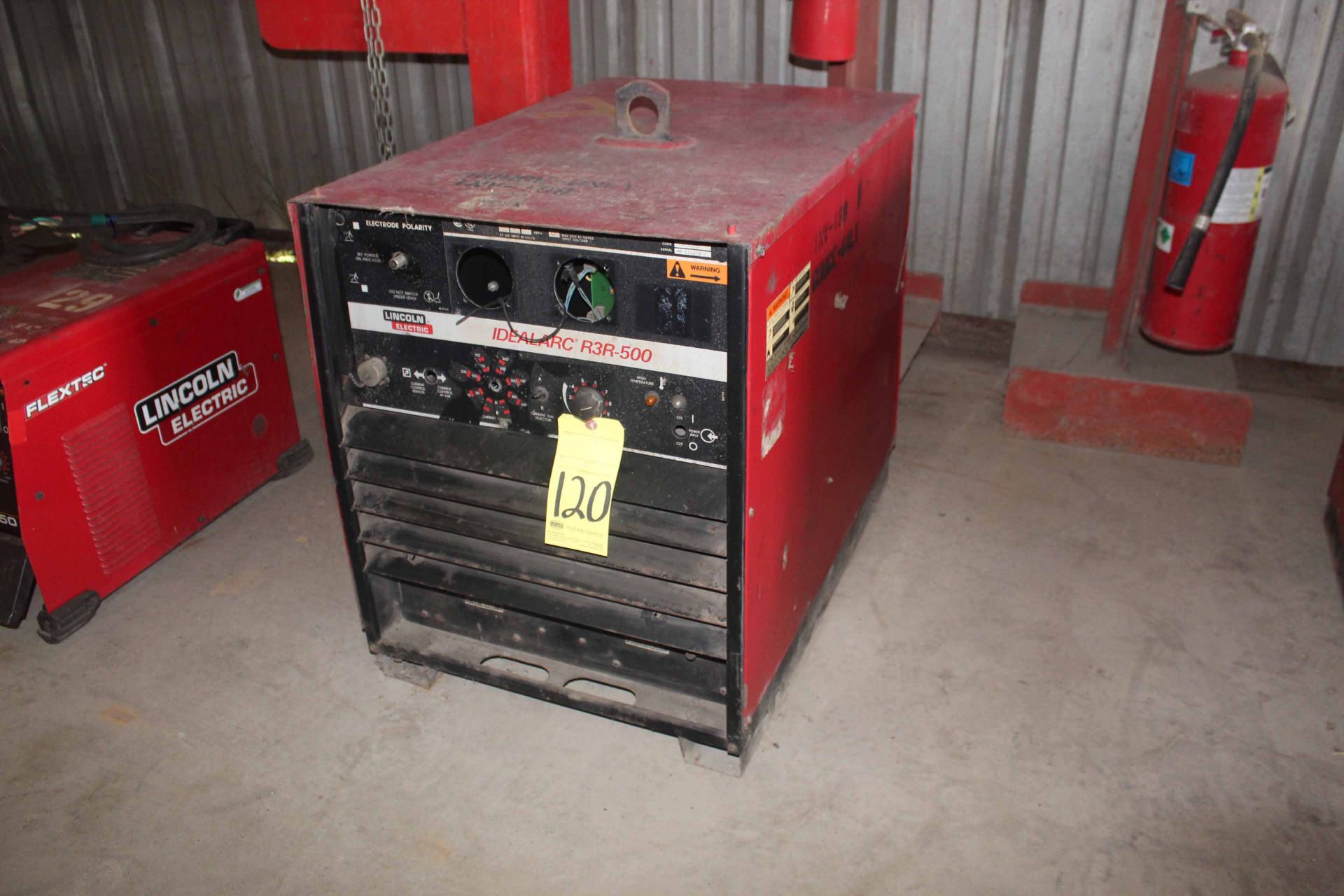 WELDING MACHINE, LINCOLN ELECTRIC MDL. IDEALARC R3R-500, S/N AC860352 (in need of repair)