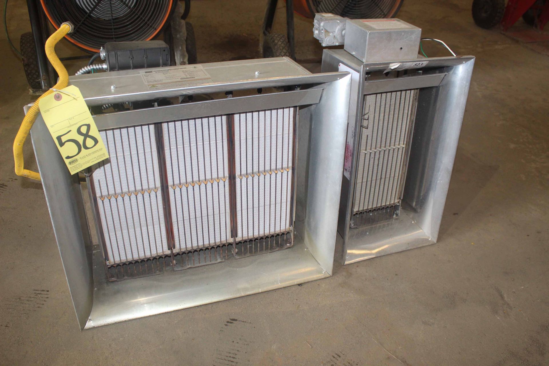 LOT OF NATURAL GAS HEATERS, DAYTON, 30,000 / 90,000 BTU's