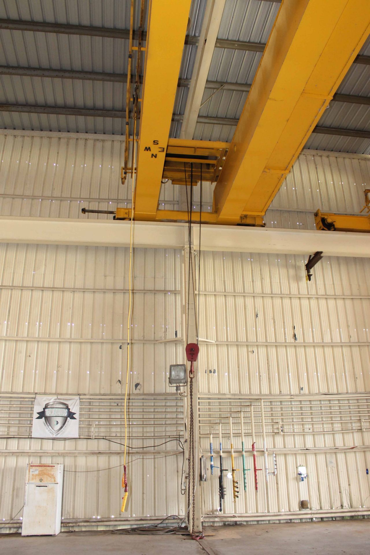 Overhead Bridge Crane, Gaffey 20 ton cap., x 73'-11-1/4" span, dual box beam, top riding, pendant - Image 4 of 6