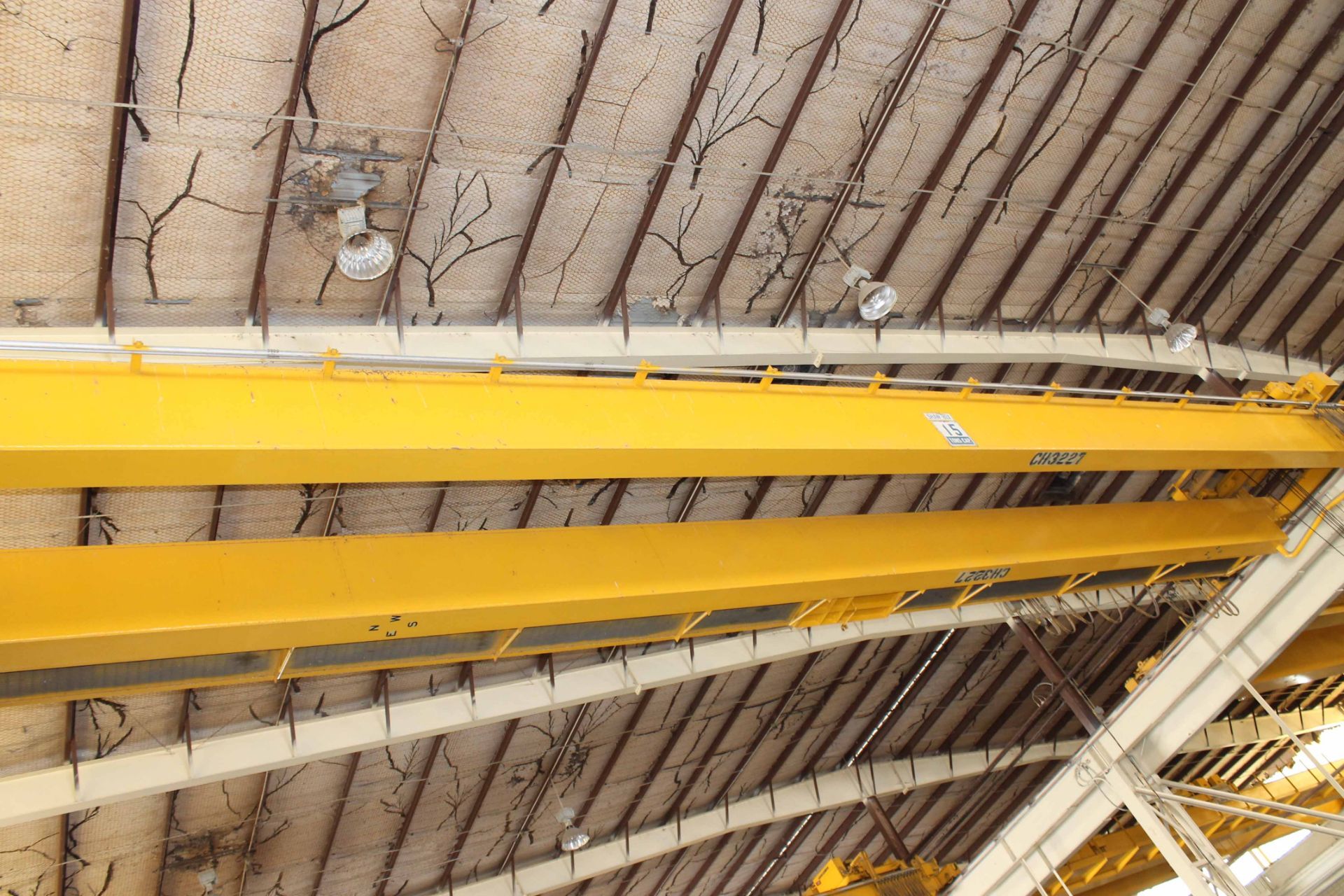 Overhead Bridge Crane, Shaw Box, 15 ton cap. X 71'4" span, pendant control, dual box beam, top - Image 2 of 4