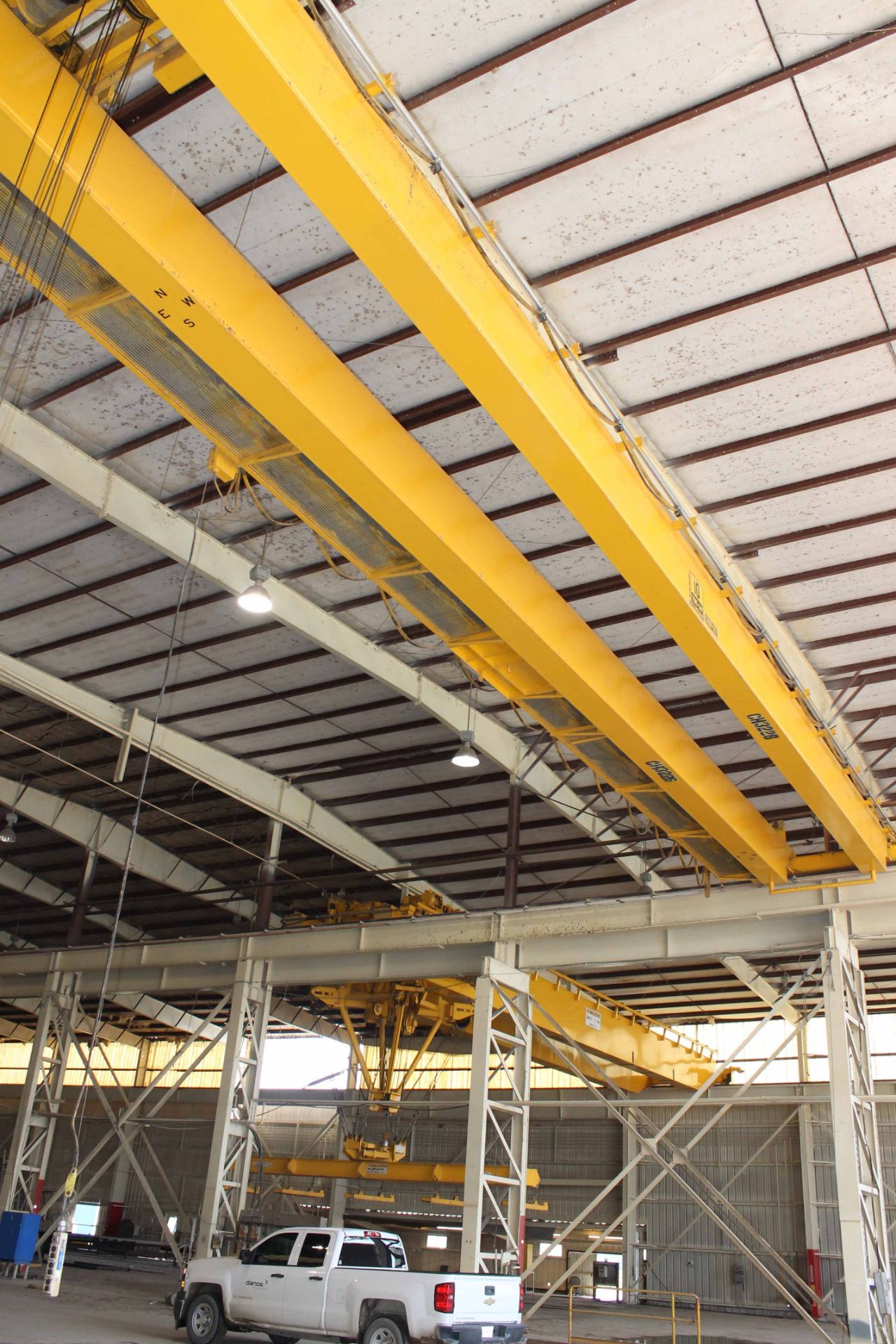 Overhead Bridge Crane, Shaw Box, 10 ton cap. x 71'4" span, pendant control, dual box beam, top - Image 2 of 4