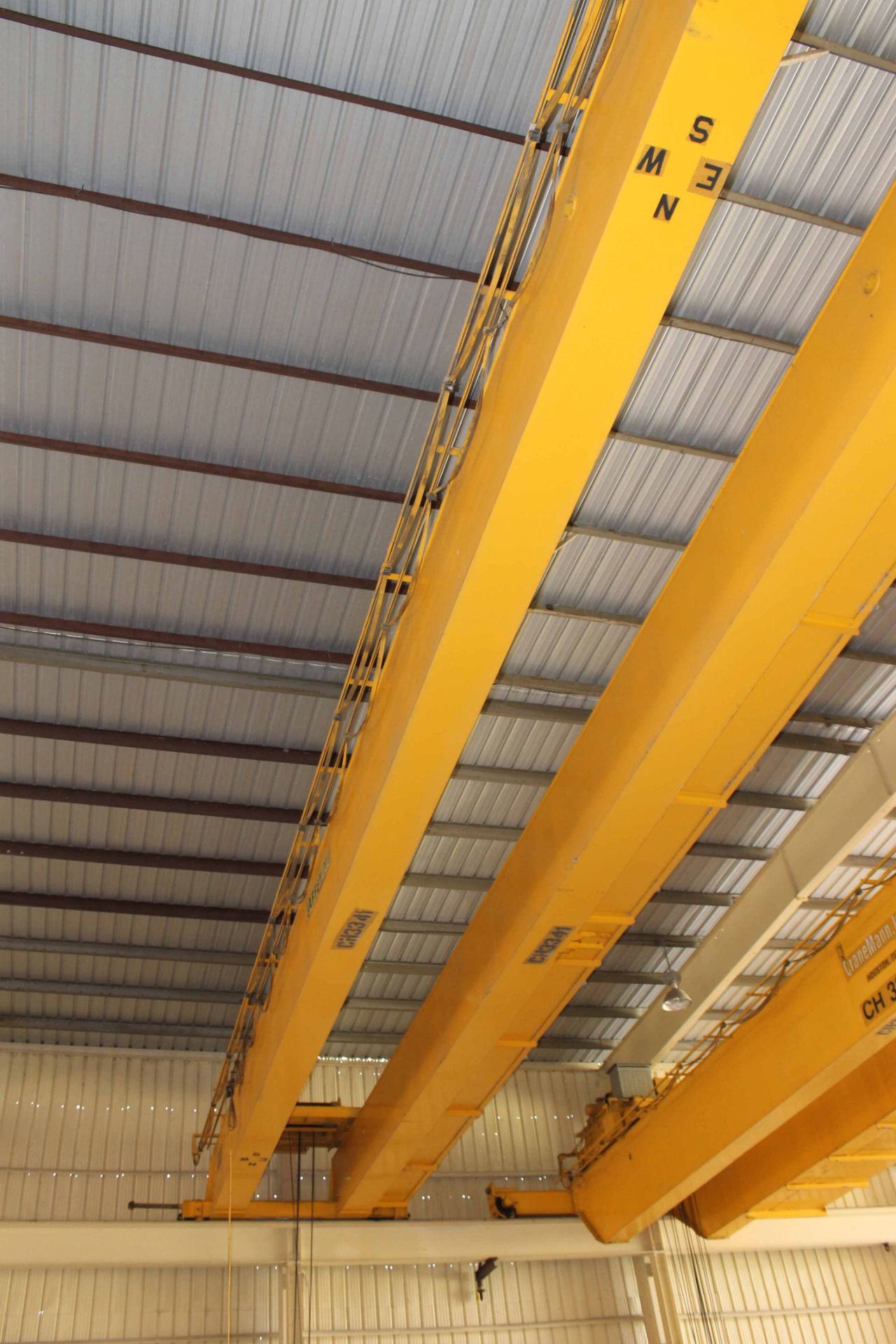 Overhead Bridge Crane, Gaffey 20 ton cap., x 73'-11-1/4" span, dual box beam, top riding, pendant - Image 3 of 6