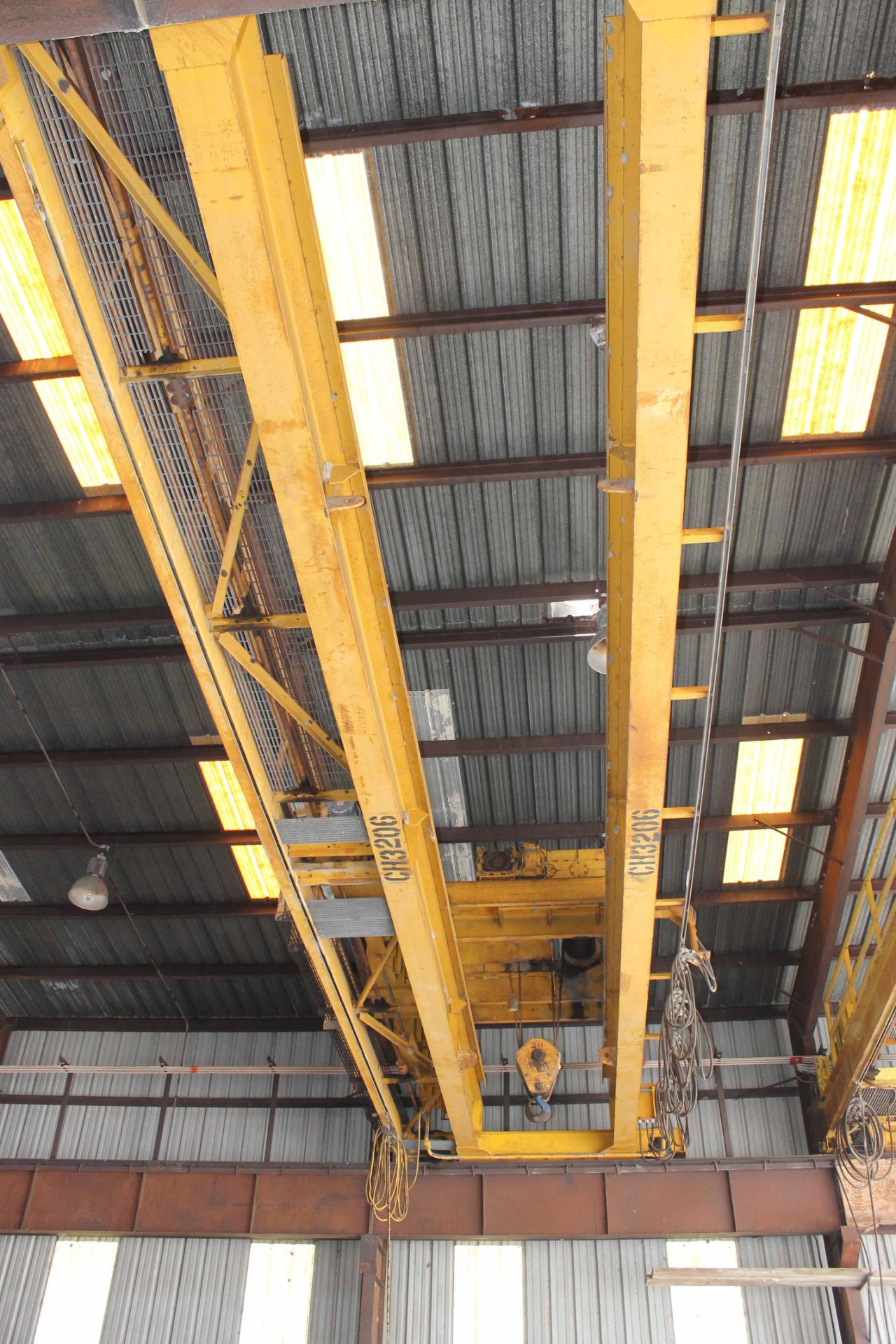 Overhead Bridge Crane, Landel 20 ton cap. x 44'-7-1/2" span, dual I-beam, top riding, pendant - Image 2 of 5