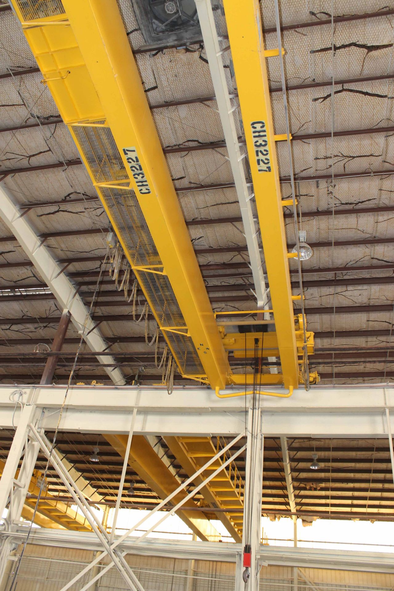 Overhead Bridge Crane, Shaw Box, 15 ton cap. X 71'4" span, pendant control, dual box beam, top - Image 3 of 4