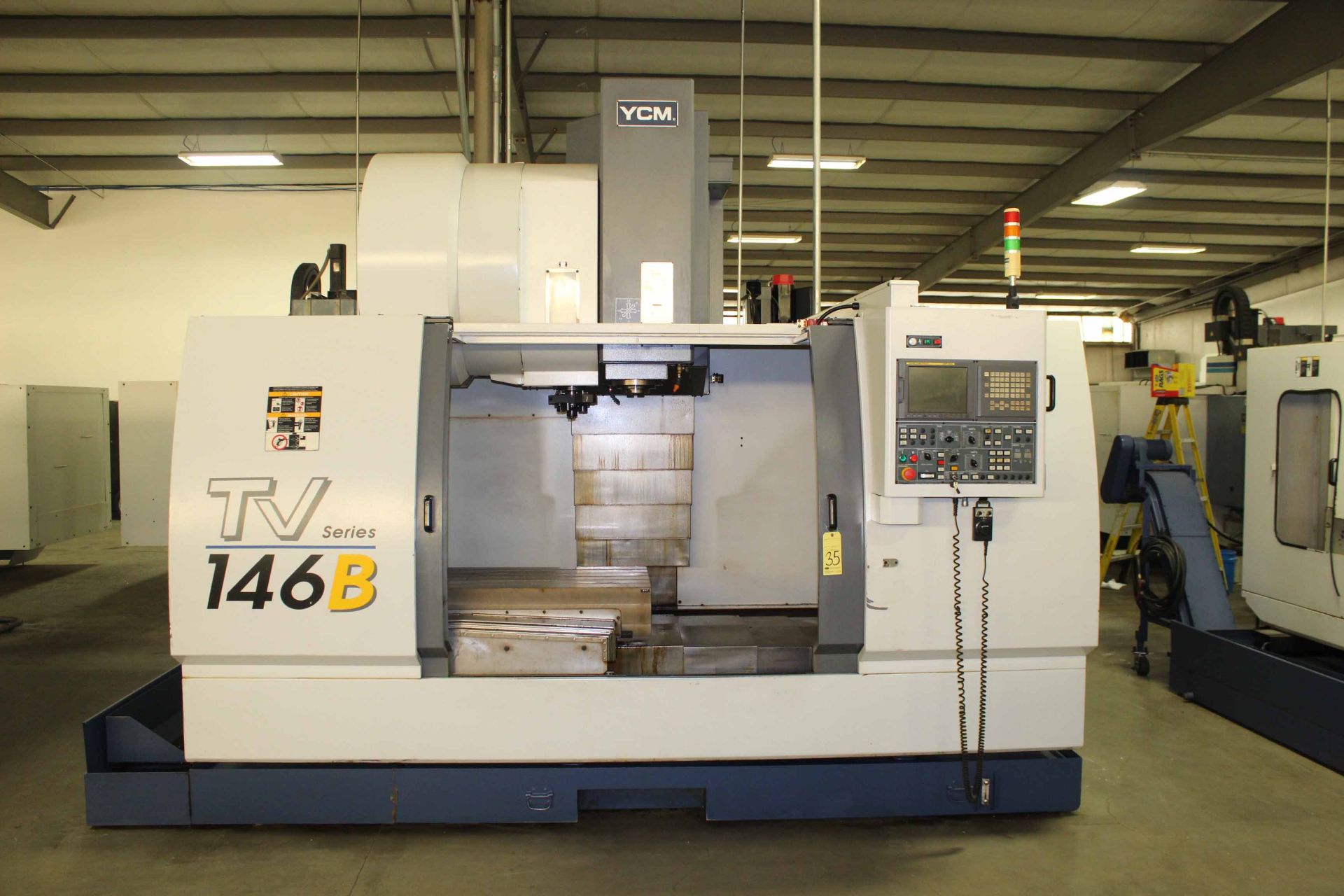 CNC VERTICAL MACHINING CENTER, YCM MDL. SUPERMAX TV-146B, new 08/2007, Fanuc MXP-200i (Fanuc Oi) CNC - Image 2 of 5