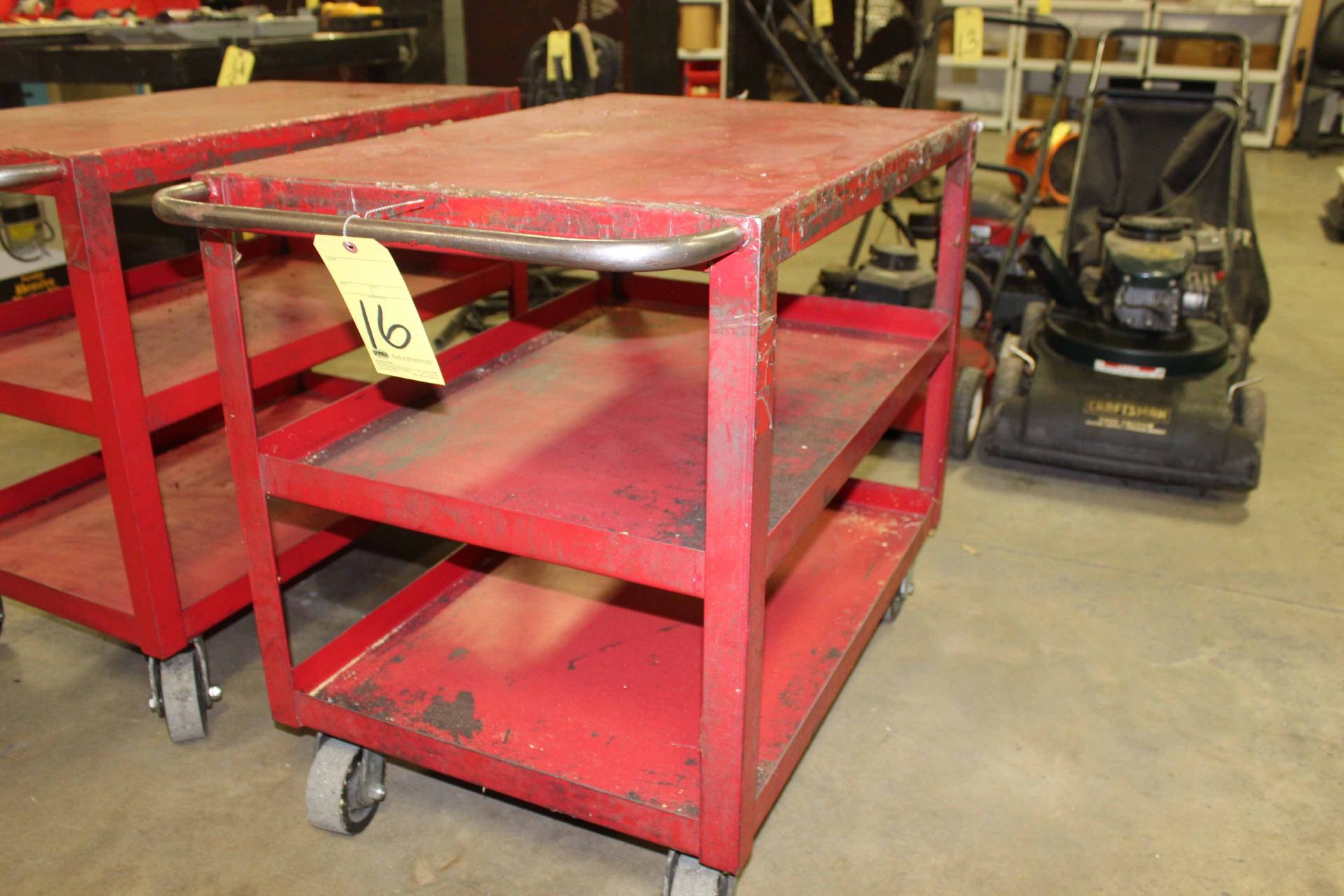 H.D. ROLLER CART, 3-tier, metal, castor wheels