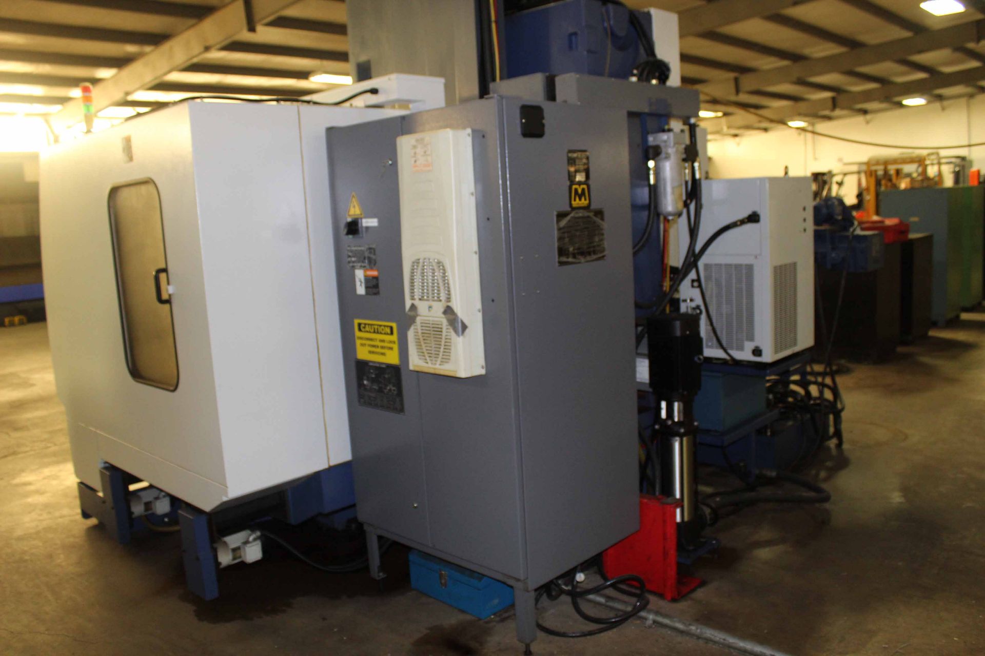 CNC VERTICAL MACHINING CENTER, YCM MDL. SUPERMAX TV-1468, new 08/2007, Fanuc MXP-200i (Fanuc Oi) CNC - Image 7 of 8