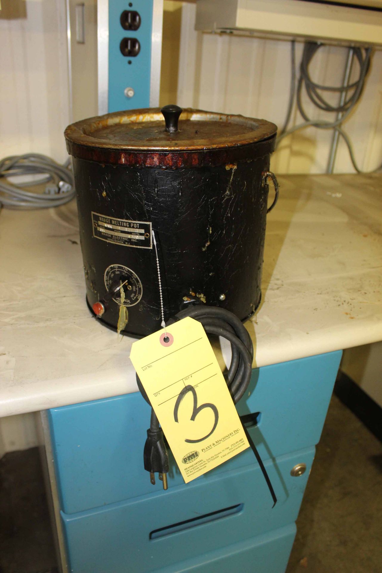 MELTING WAX POT, WAAGE MDL. WP8A