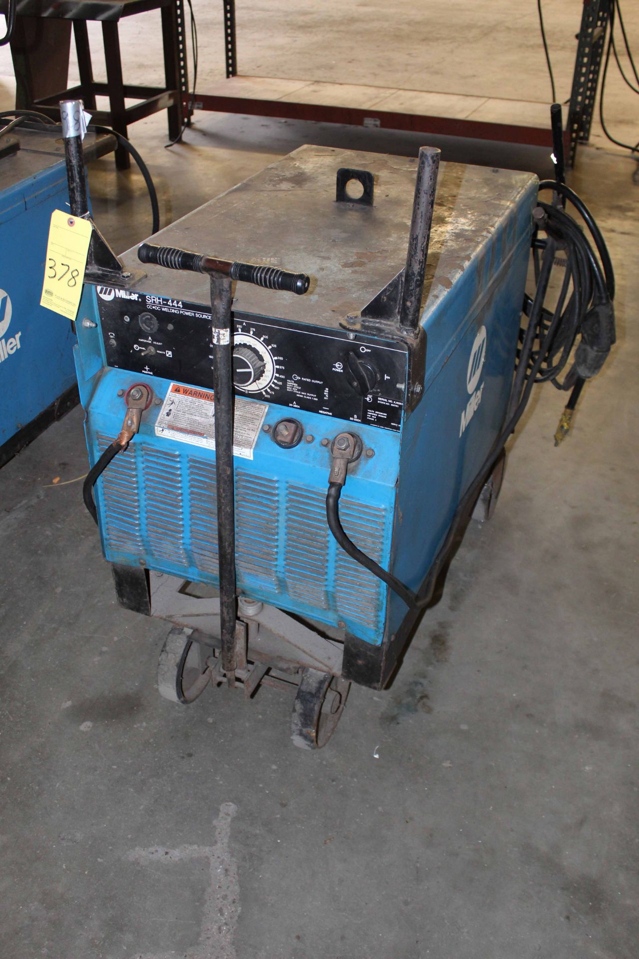 WELDING MACHINE, MILLER SRH-444, leads & gun, S/N KJ026367