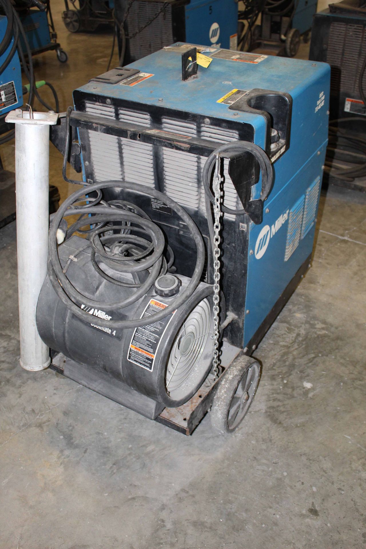 WELDING MACHINE, MILLER SYNCROWAVE 250DX, new 2006, Miller Coolmate 4, S/N LG370010L - Image 2 of 2