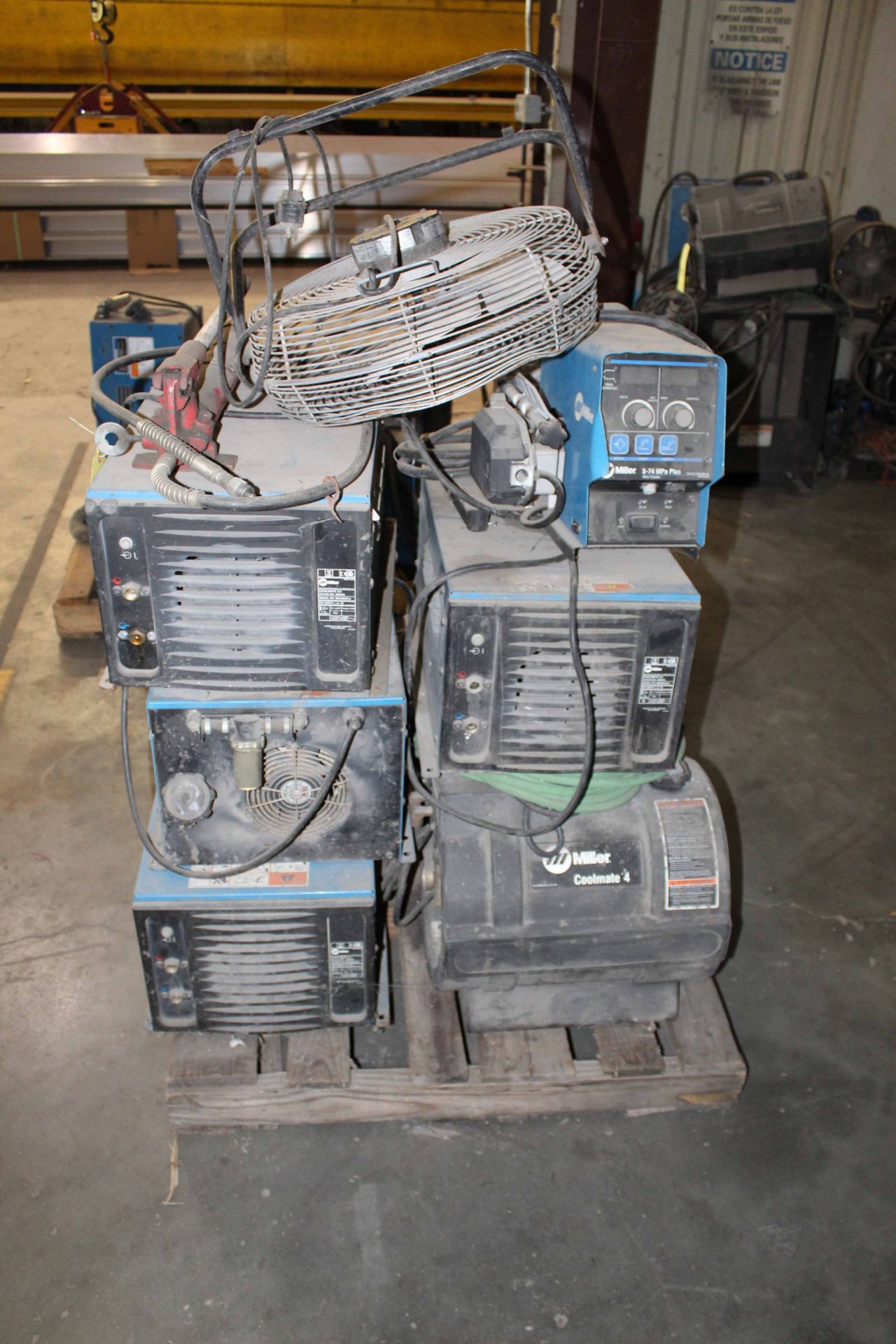 LOT OF WELDING EQUIPMENT (out of service) (on one pallet)