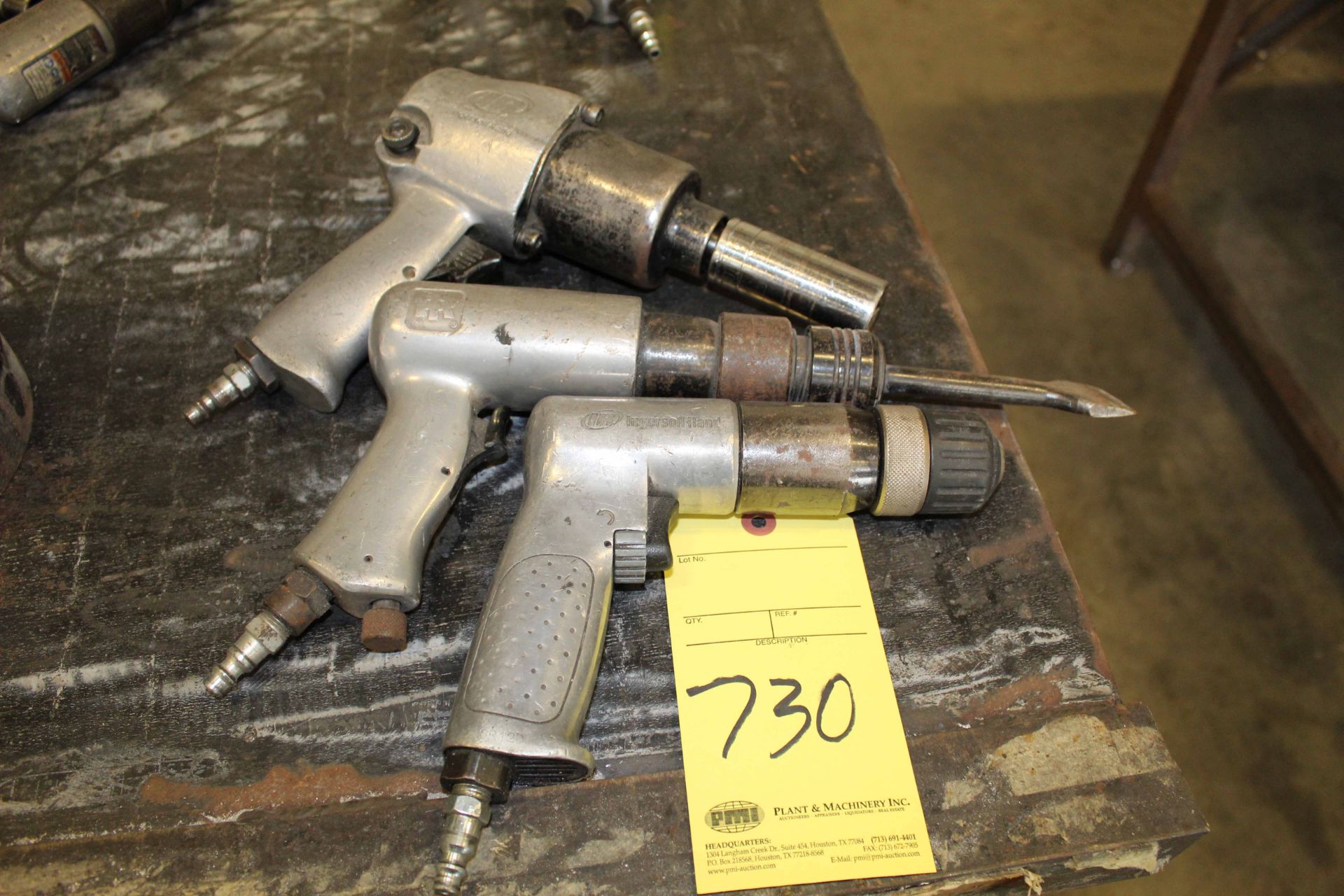 LOT CONSISTING OF: pneumatic tools, impact, drill, air hammer