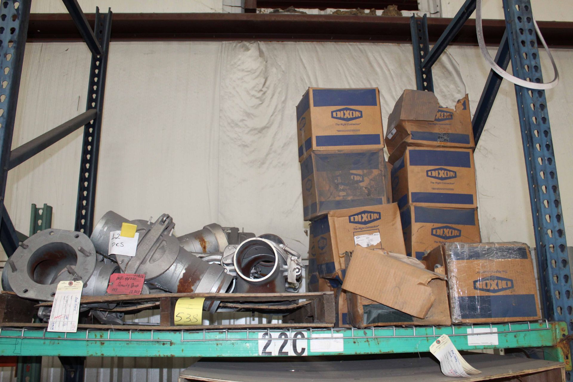 LOT OF TRAILER PARTS (on one shelf)
