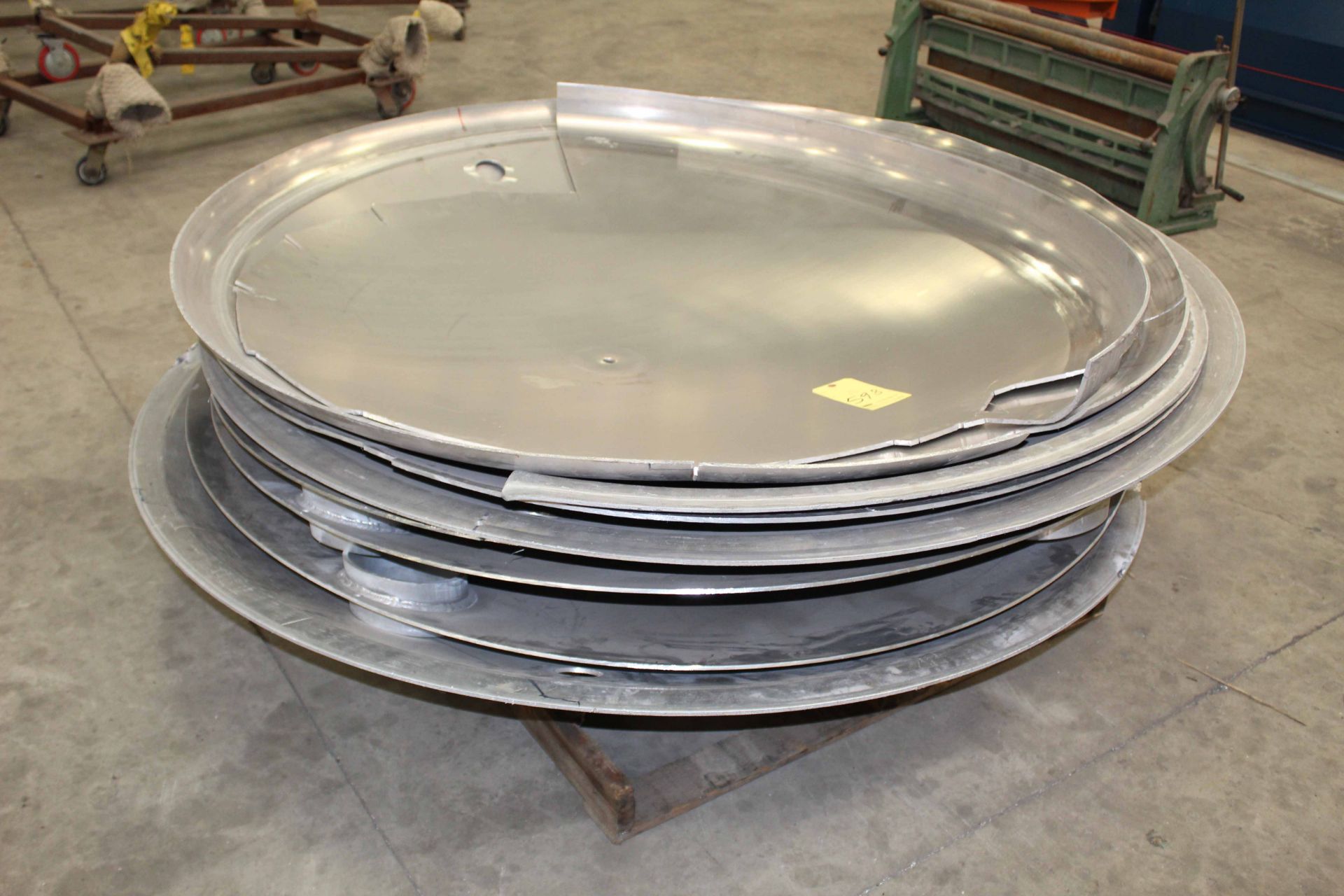 LOT OF ALUMINUM BAFFLE PLATES, assorted (on one pallet)