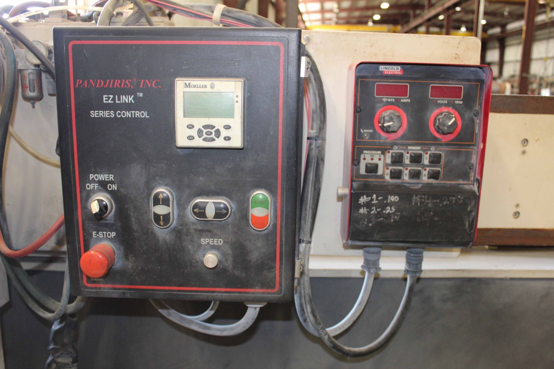 SEAM WELDER, PANDJIRIS MDL. 192-I-50FS SEAMER, new 2007, 16' seam length, Lincoln Powerwave pwr. - Image 4 of 10