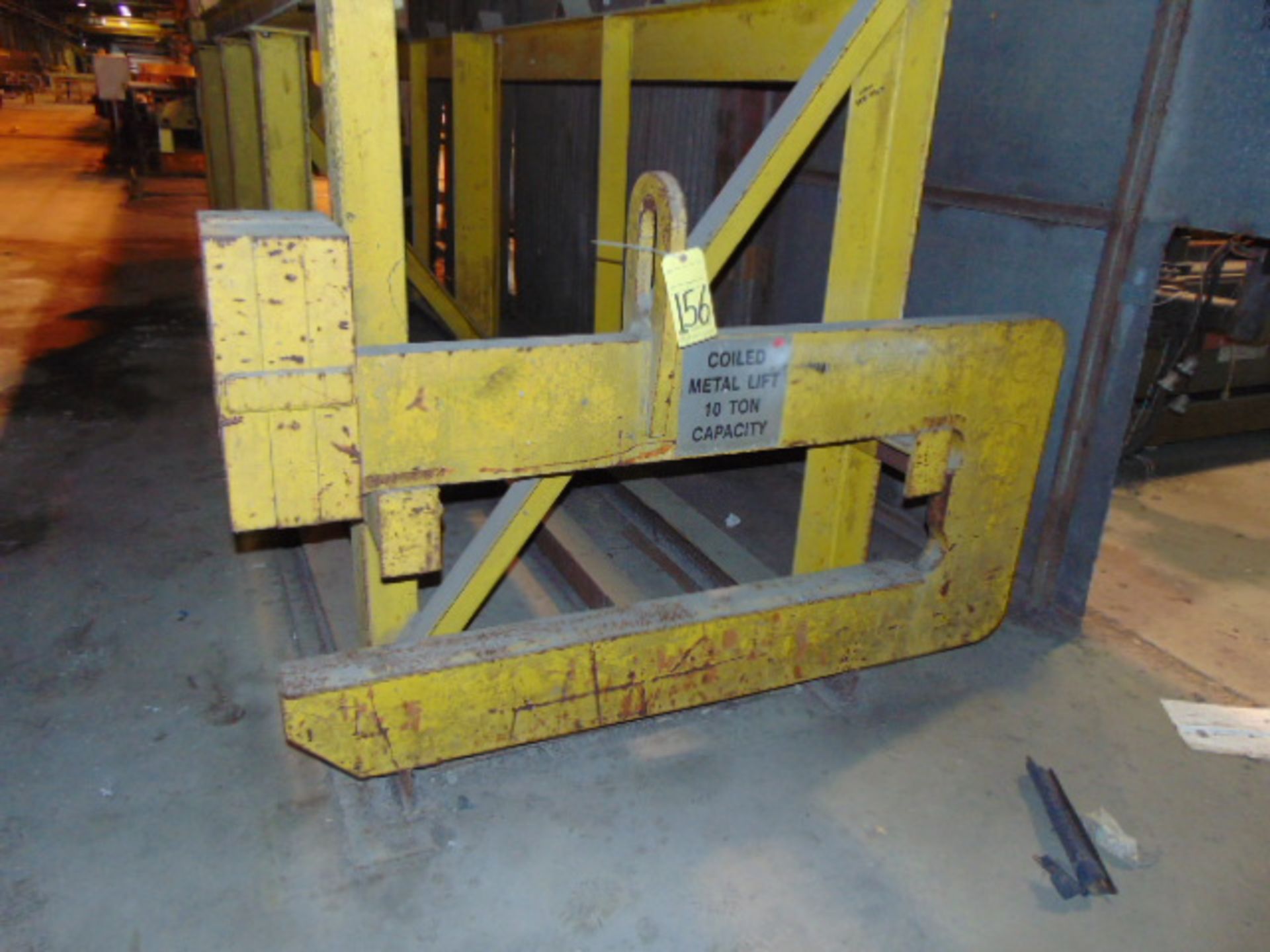 C-FRAME TYPE COIL LIFTER, BUSHMAN 10 T. CAP. MDL. 624, S/N 10504 (Location: Bldg. 109)