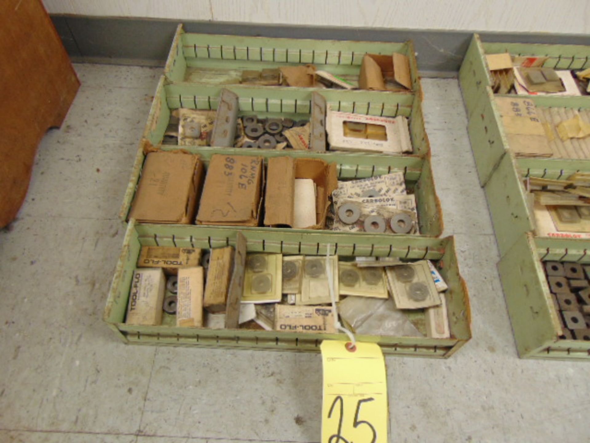 LOT OF CARBIDE INSERTS, assorted (in four boxes) (Location: Bldg. 116)