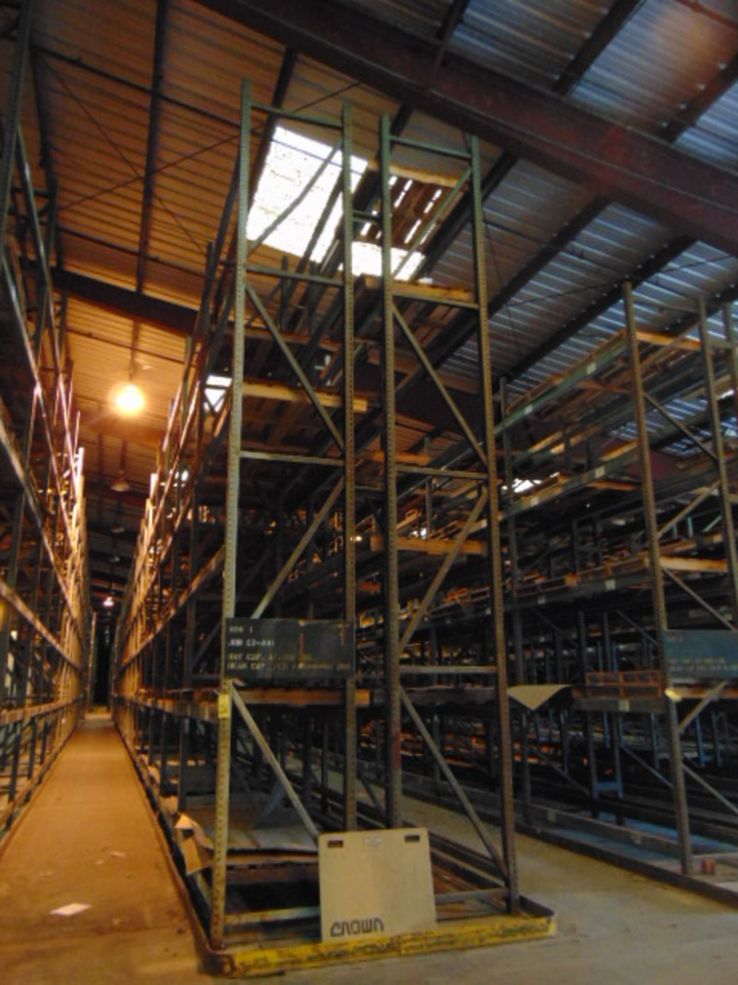 TEAR DROP PALLET RACK SECTIONS, approx. 24' ht.. x 105" W. x 42" dp. (Location: Bldg. 601)