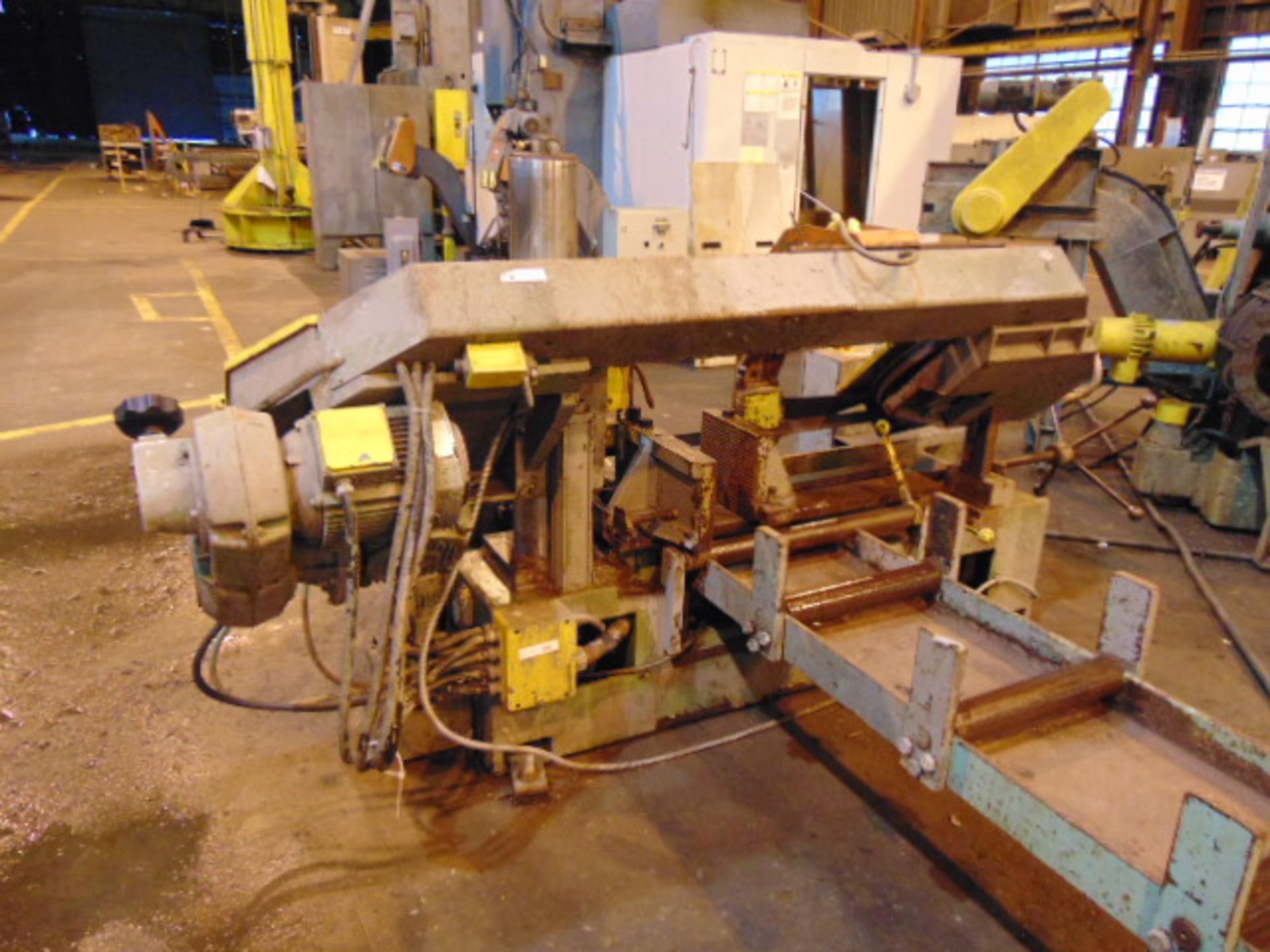 SEMI-AUTOMATIC HORIZONTAL BANDSAW, BEHRINGER, 1-1/2” blade, variable spds: 62-426 FPM, H.D. roller - Image 5 of 6