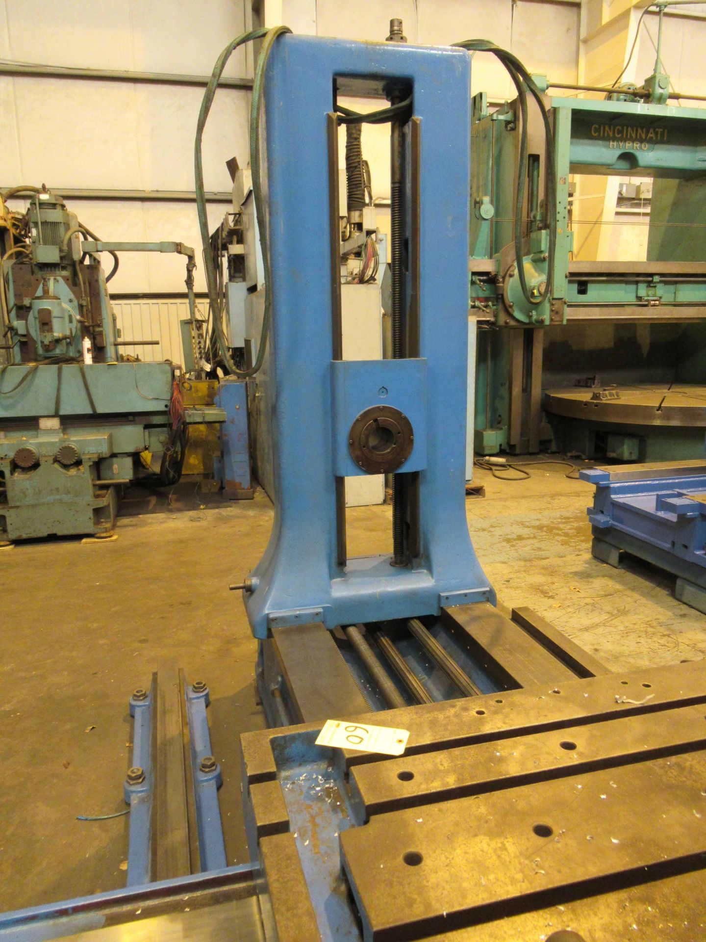 HORIZONTAL BORING MILL, GIDDINGS & LEWIS 5" MDL. 350T., 48" X 86" plain tbl, 25 HP motor, 48" - Image 6 of 7