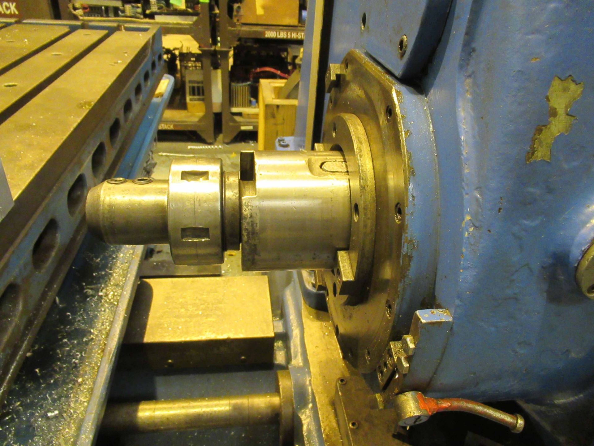 HORIZONTAL BORING MILL, GIDDINGS & LEWIS 5" MDL. 350T., 48" X 86" plain tbl, 25 HP motor, 48" - Image 5 of 7