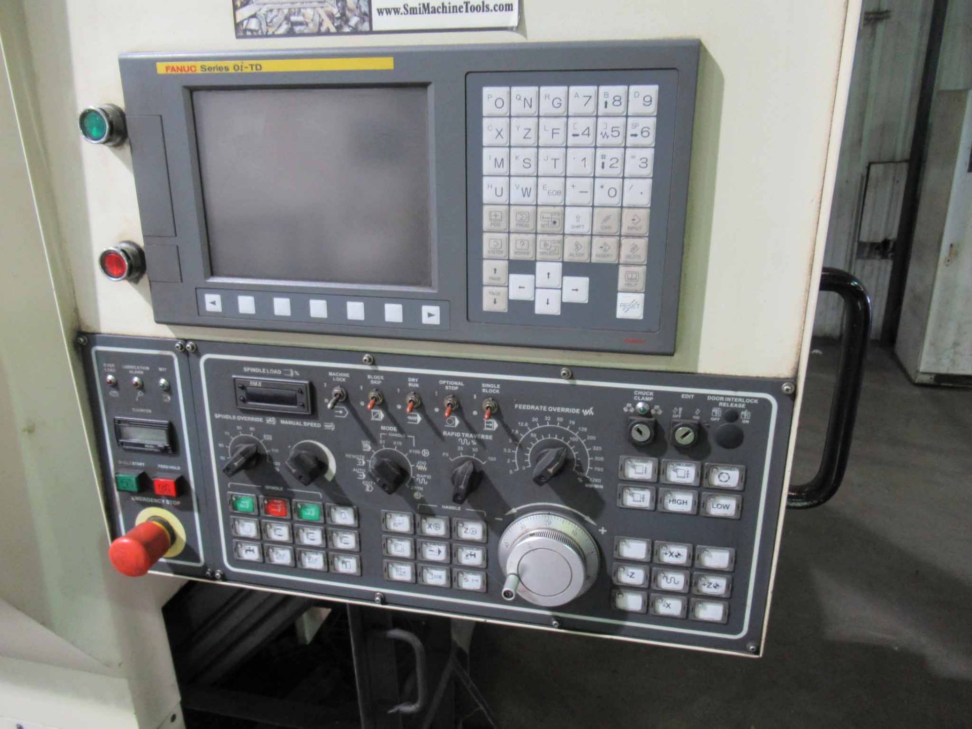 CNC LATHE, FEMCO MDL. HL-55S, new 2012, Fanuc 0i-TD CNC control, 28" sw. over bed, 25" max. - Image 2 of 8