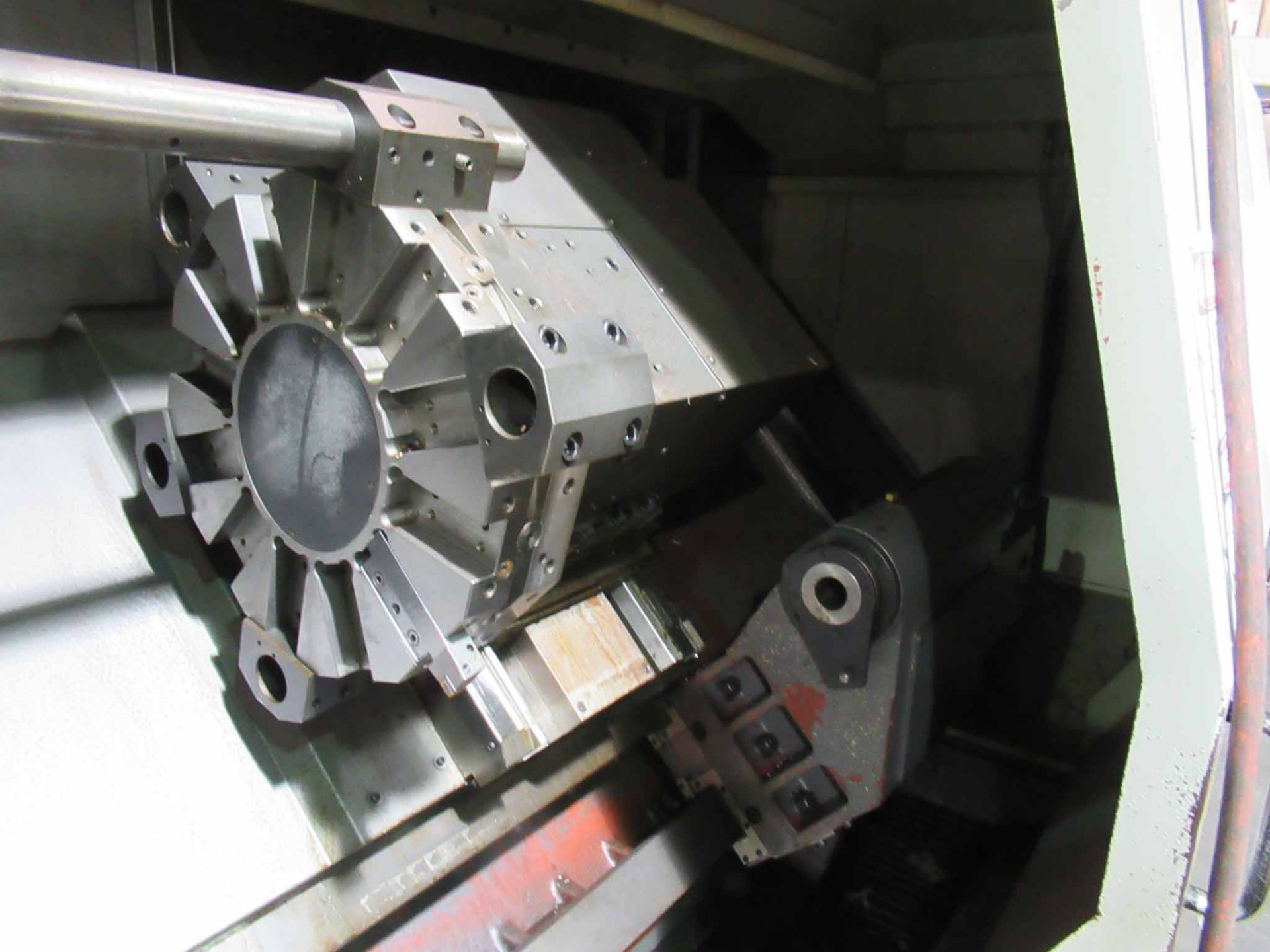 CNC LATHE, FEMCO MDL. HL-55S, new 2012, Fanuc 0i-TD CNC control, 28" sw. over bed, 25" max. - Image 4 of 8