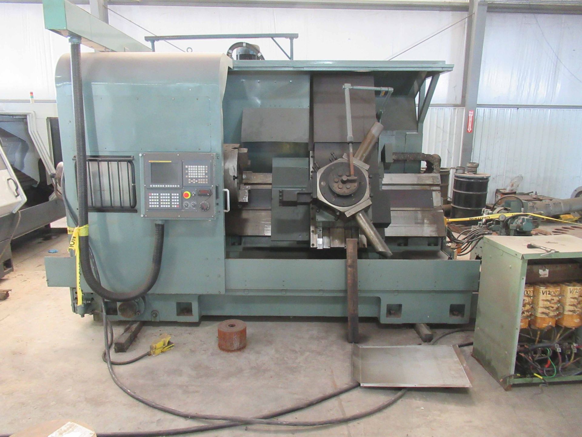 CNC SLANT BED HOLLOW SPINDLE LATHE, MORI SEIKI MDL. SL-8, retrofit 2013 or 2014, 39.3" sw. over bed,