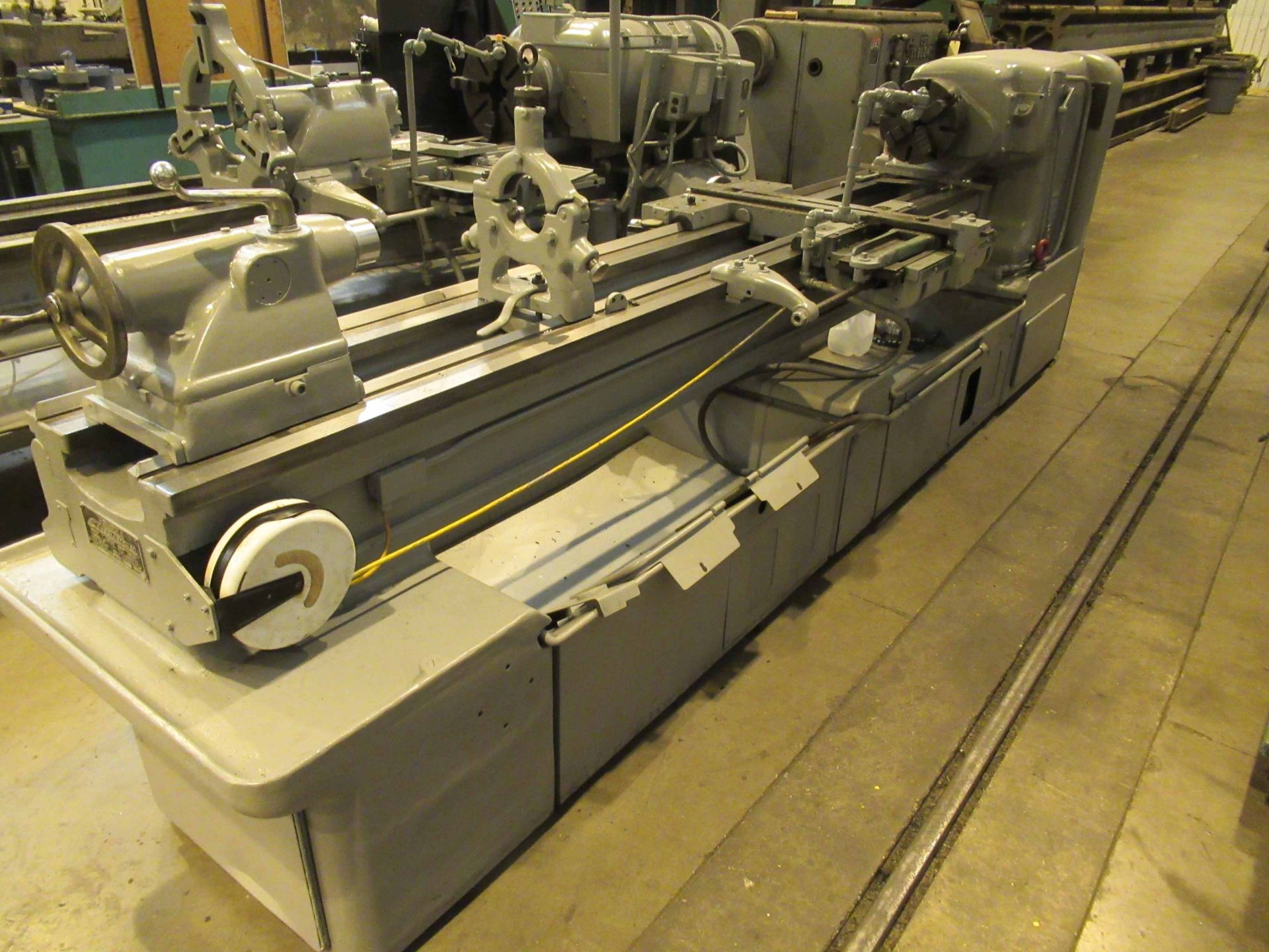 ENGINE LATHE, MONARCH 18" X 102", 12" dia. 4-jaw chuck, spds: 24-1000 RPM, taper, steady rest, S/N - Image 4 of 4