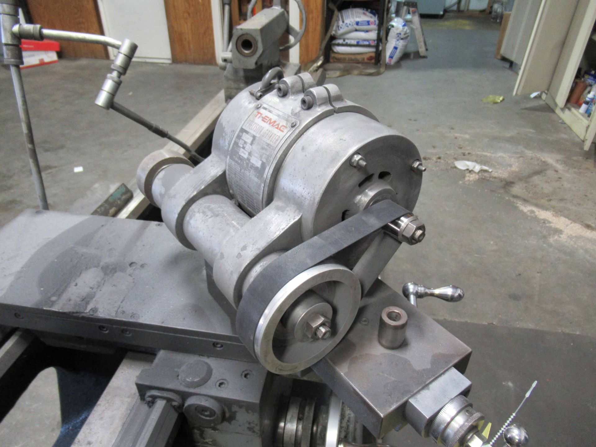 LATHE, HARRISON 15" X 54", MDL. L15, 10" dia 3-jaw chuck, grinding head on crosslide, taper missing, - Image 5 of 5