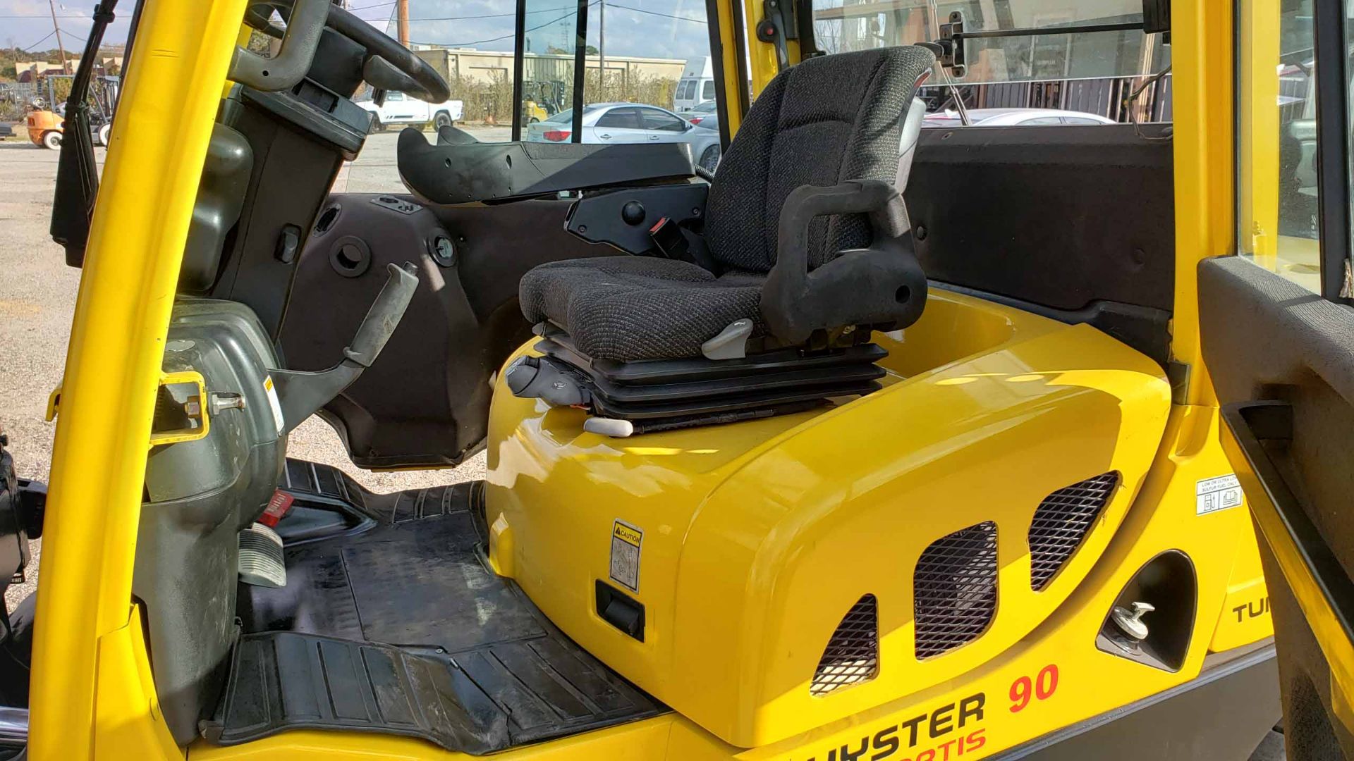 FORKLIFT, HYSTER, 9,000 LB. CAP., MDL. H90FT, new 2012, diesel engine, 89"/185" 3-stage mast, side - Image 13 of 14