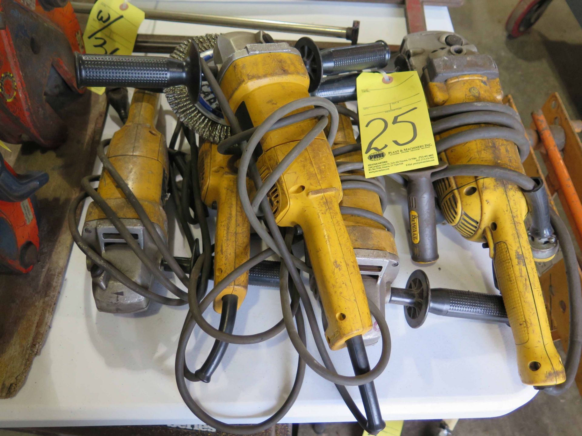 LOT OF ANGLE GRINDERS (6), DEWALT